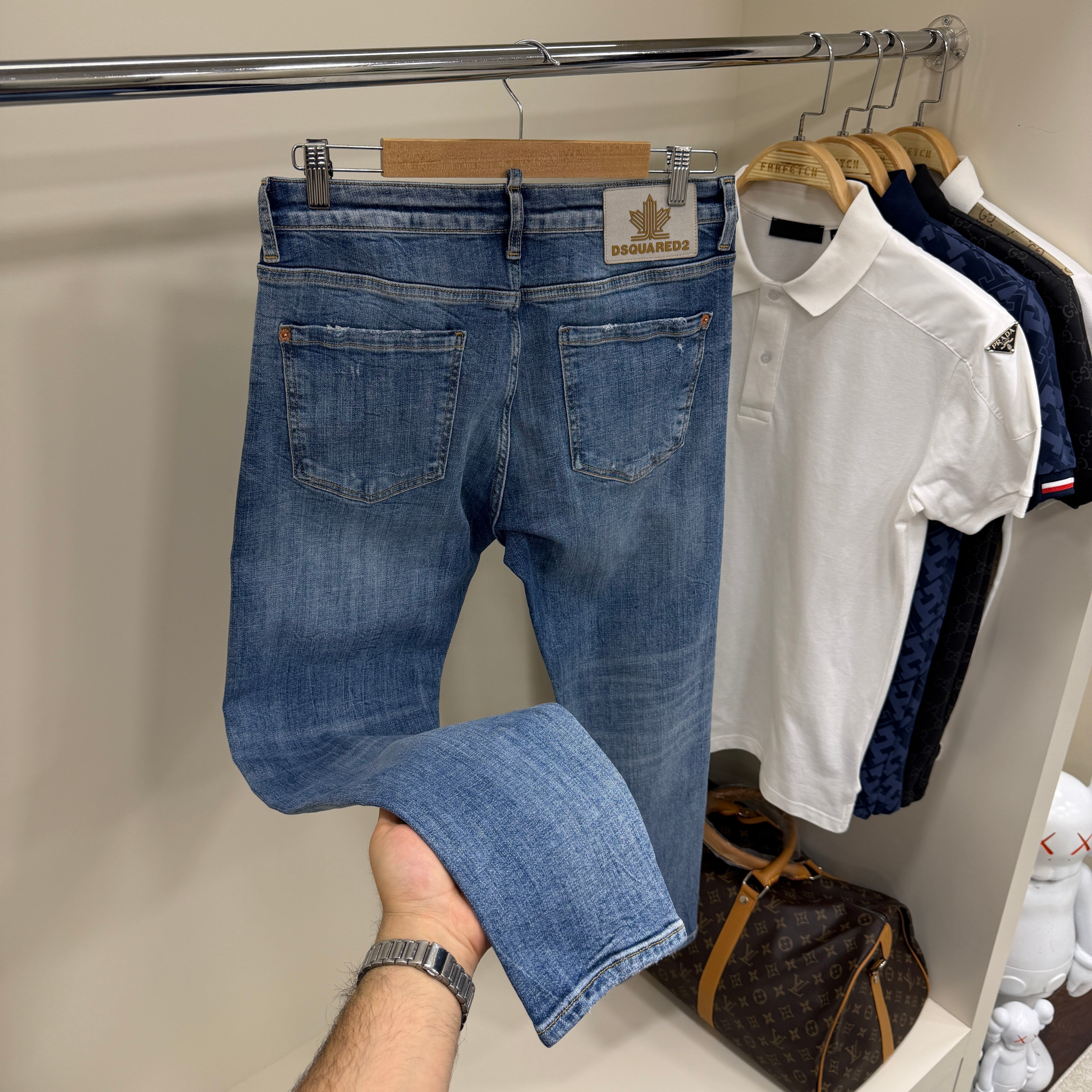 Dsquared Mavi Kot Pantolon