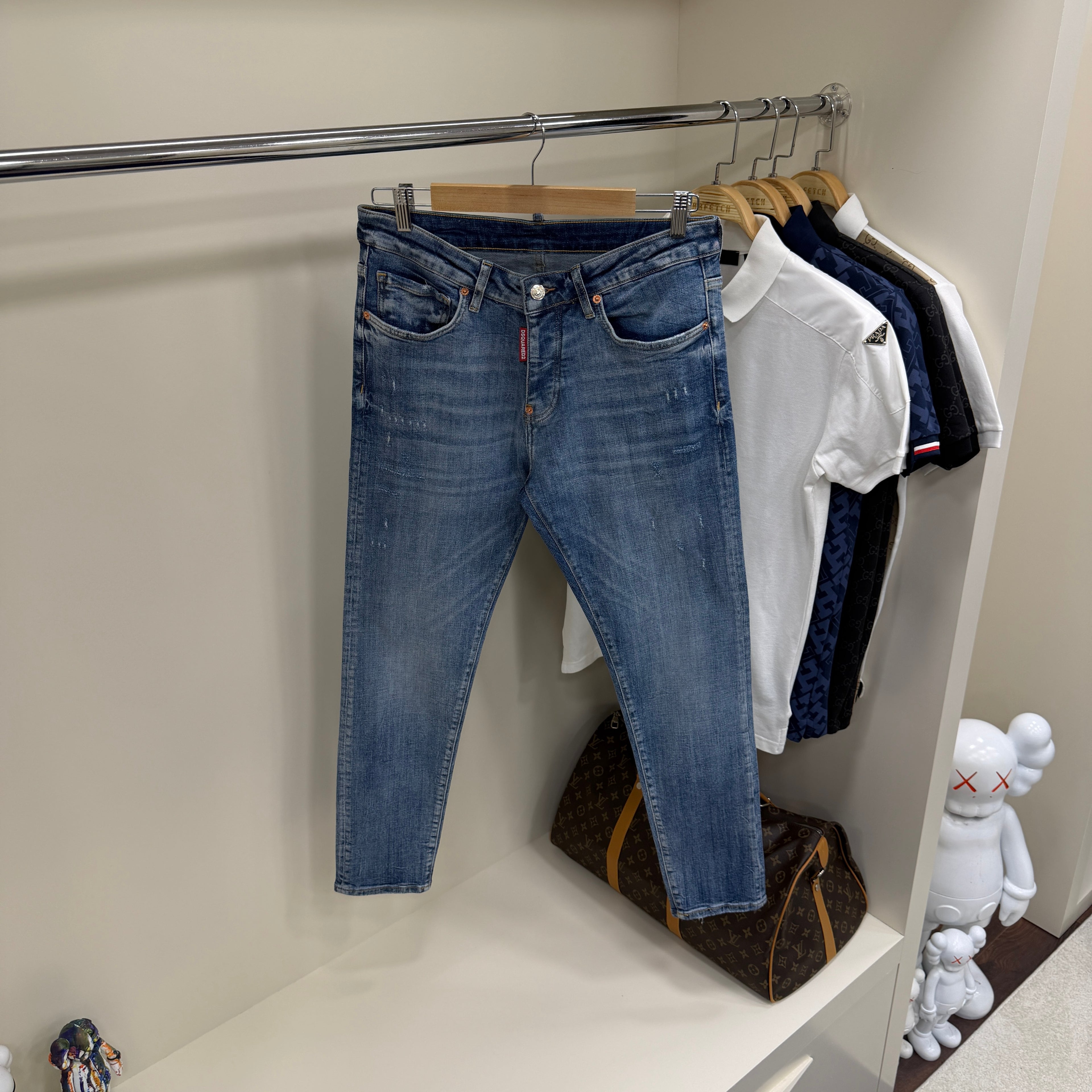 Dsquared Mavi Kot Pantolon