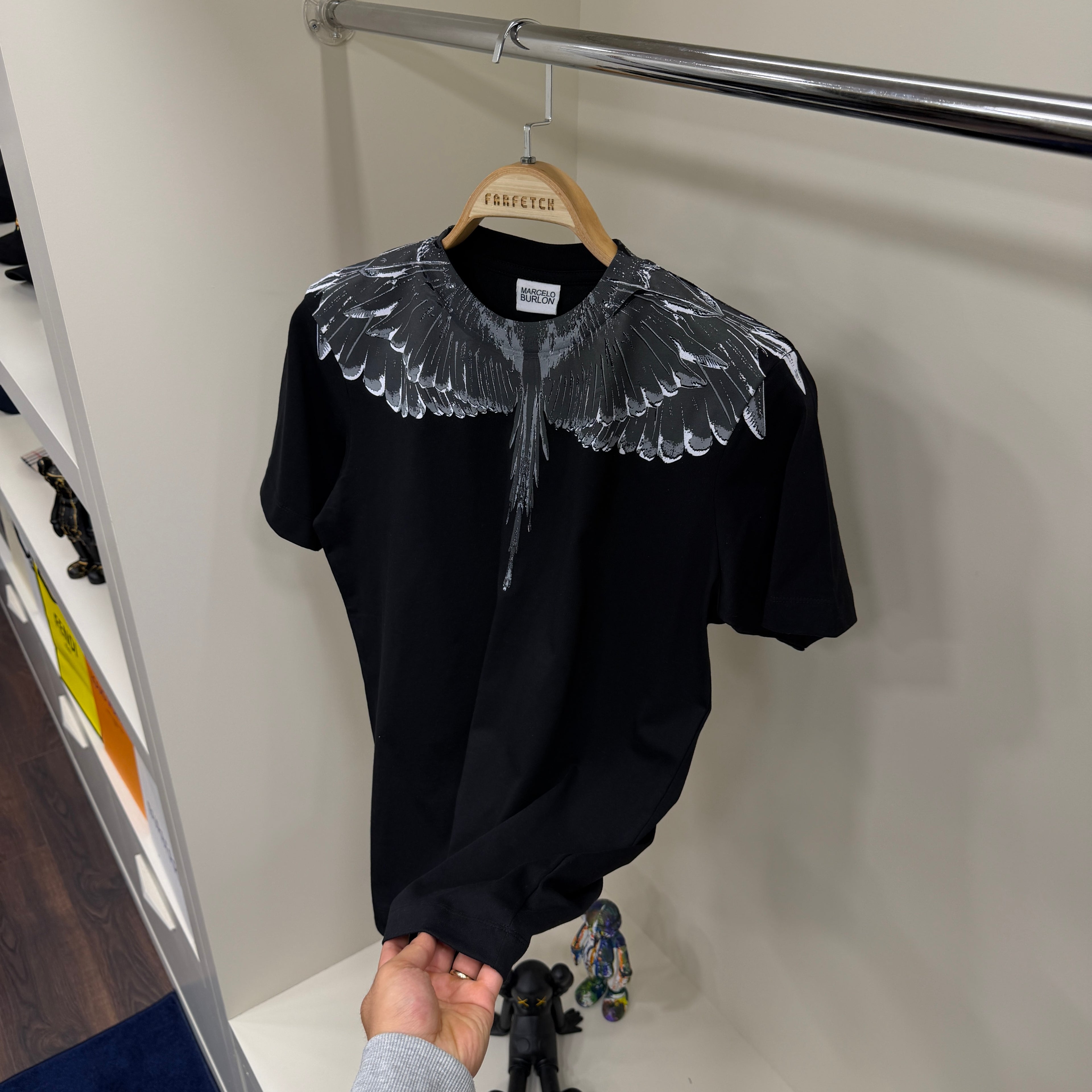 Marcelo Burlon Baskı Siyah T-Shirt