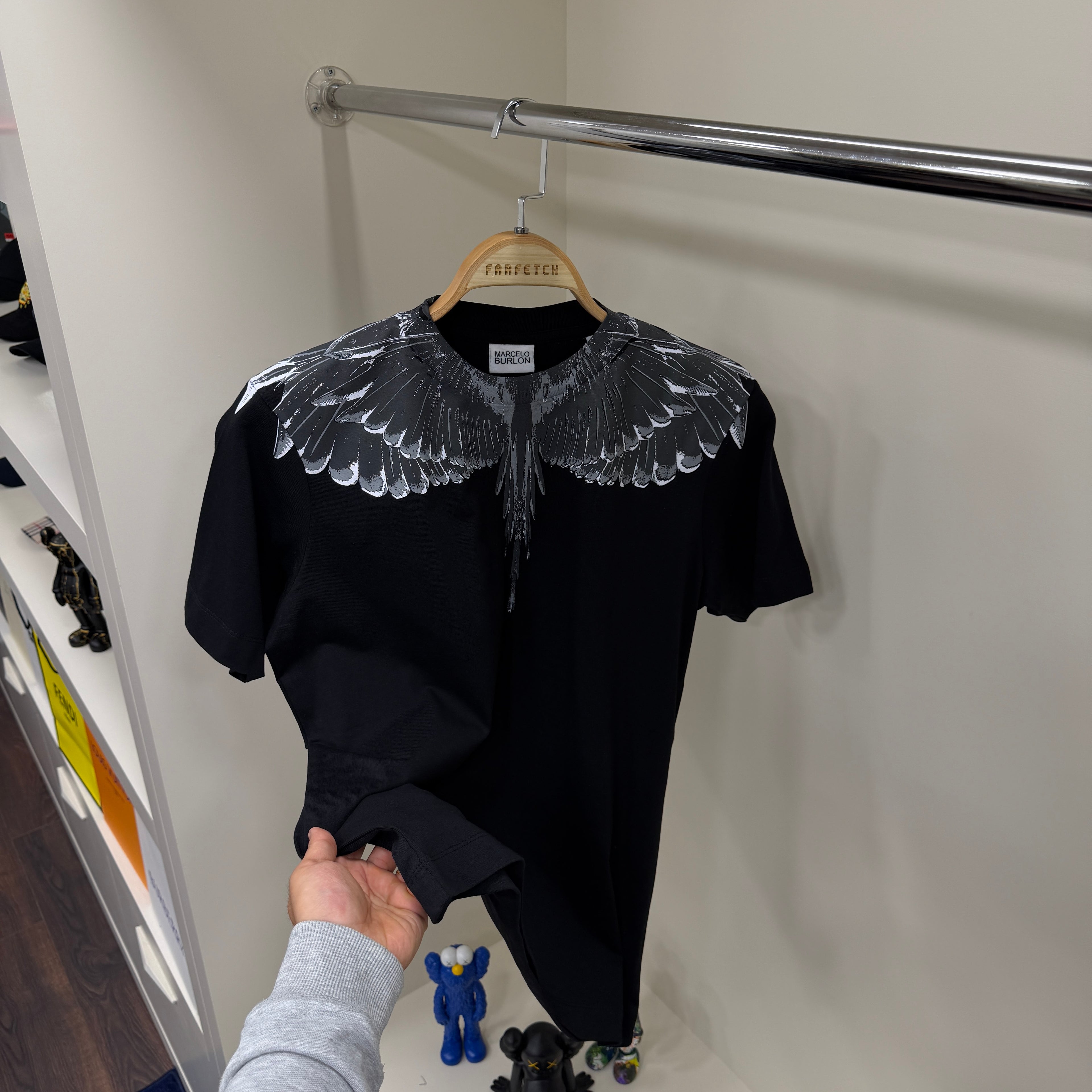 Marcelo Burlon Baskı Siyah T-Shirt