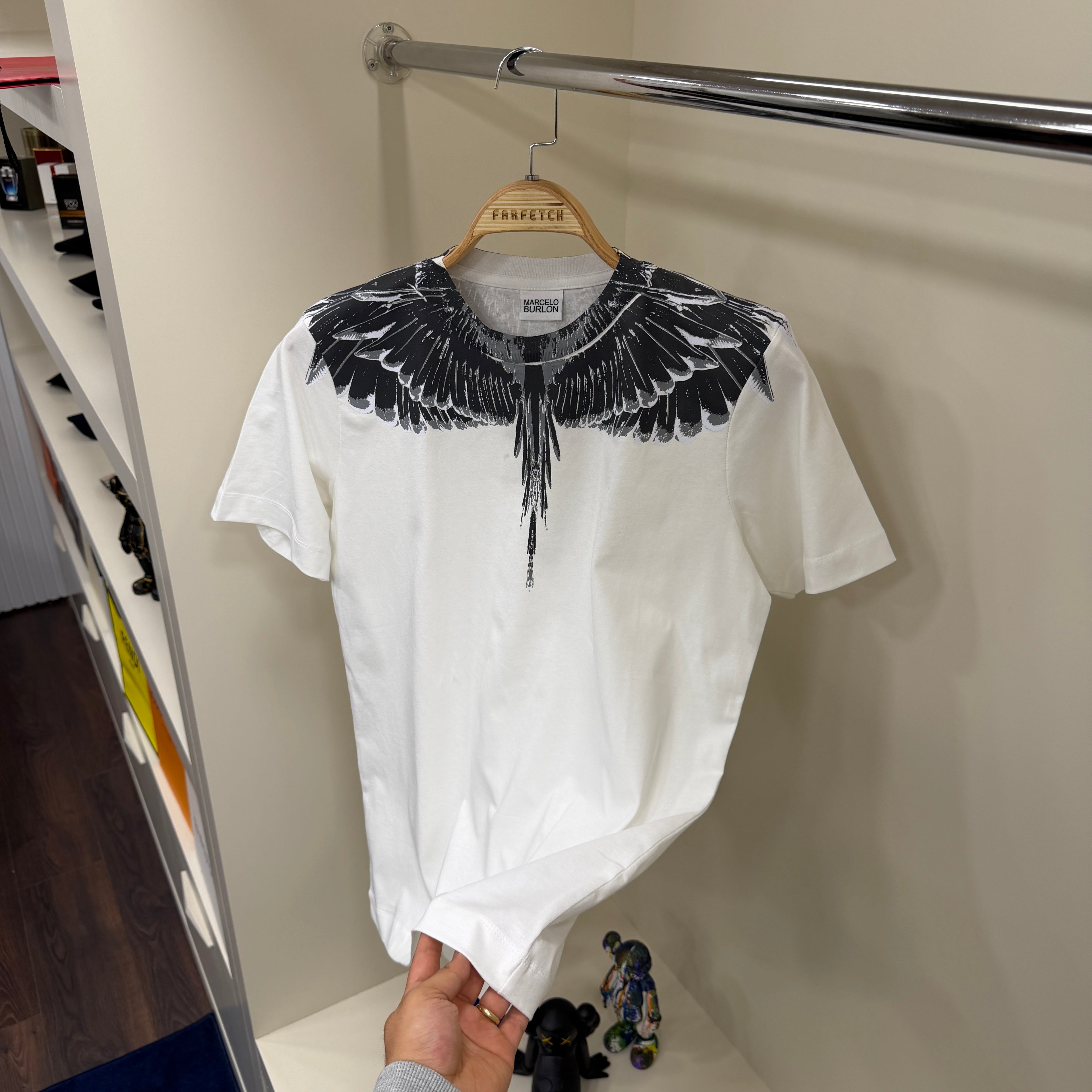 Marcelo Burlon Baskı Beyaz  T-Shirt