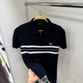 Prada Siyah Örme Yakalı Tshirt