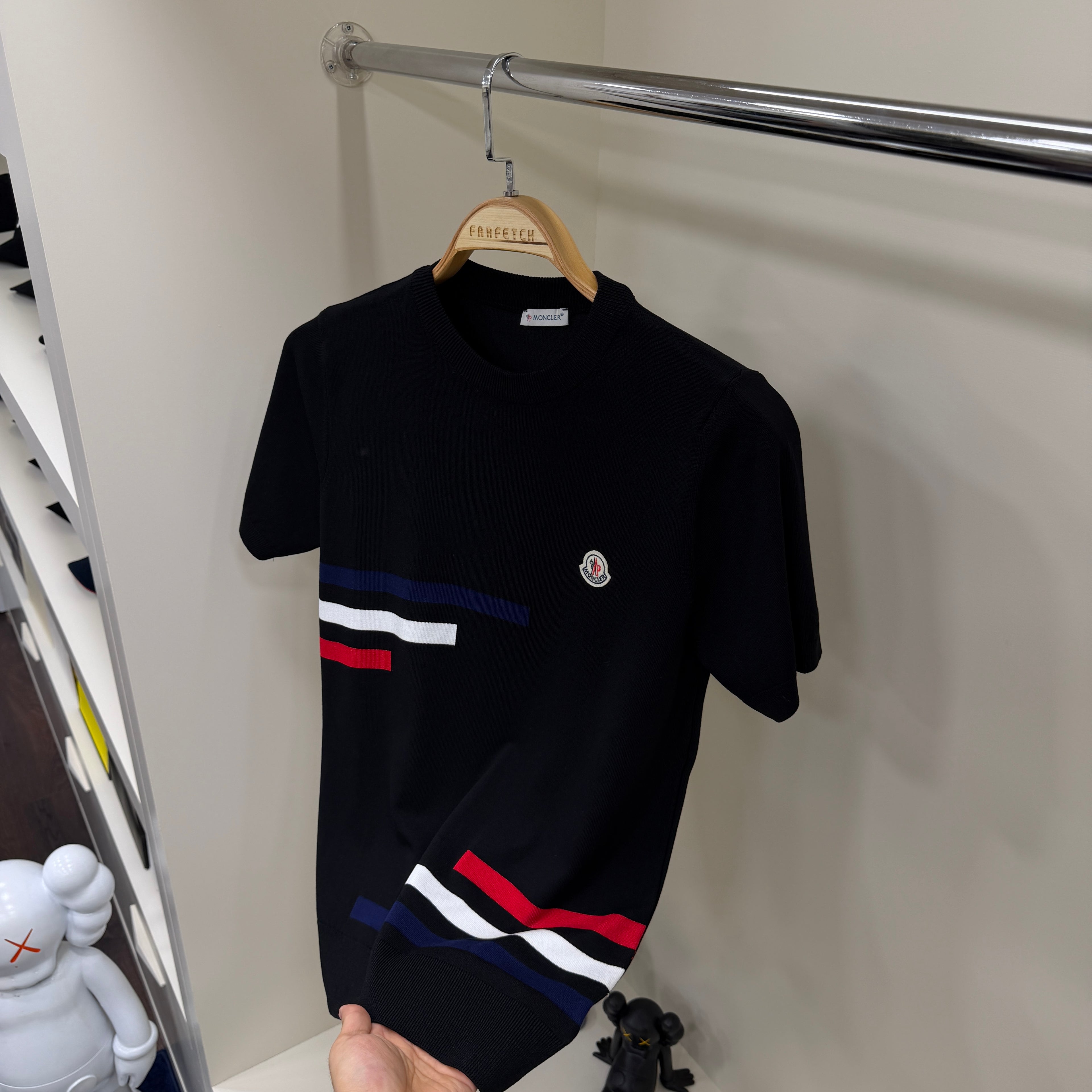 Moncler Siyah Örme Tshirt