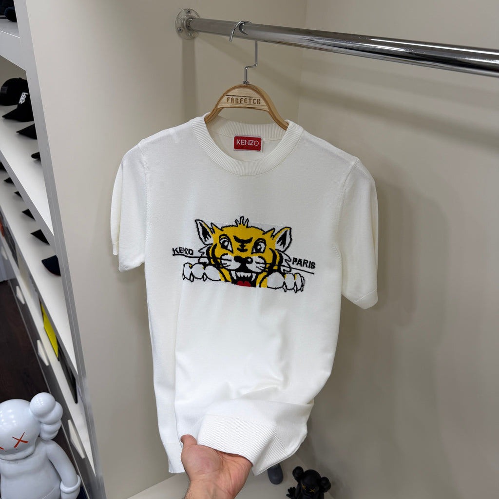 Kenzo Beyaz Örme Tshirt