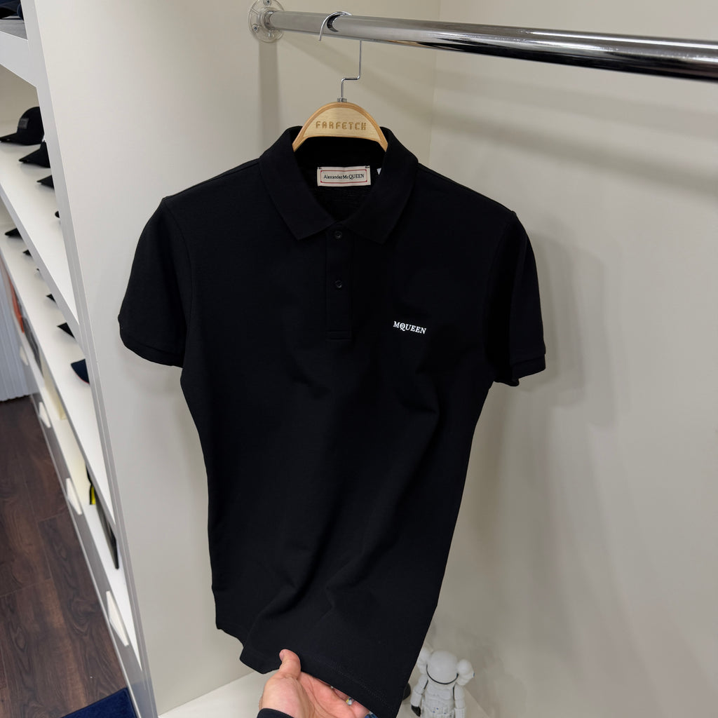 Alexander Mcqueen Siyah Polo Yaka Tshirt
