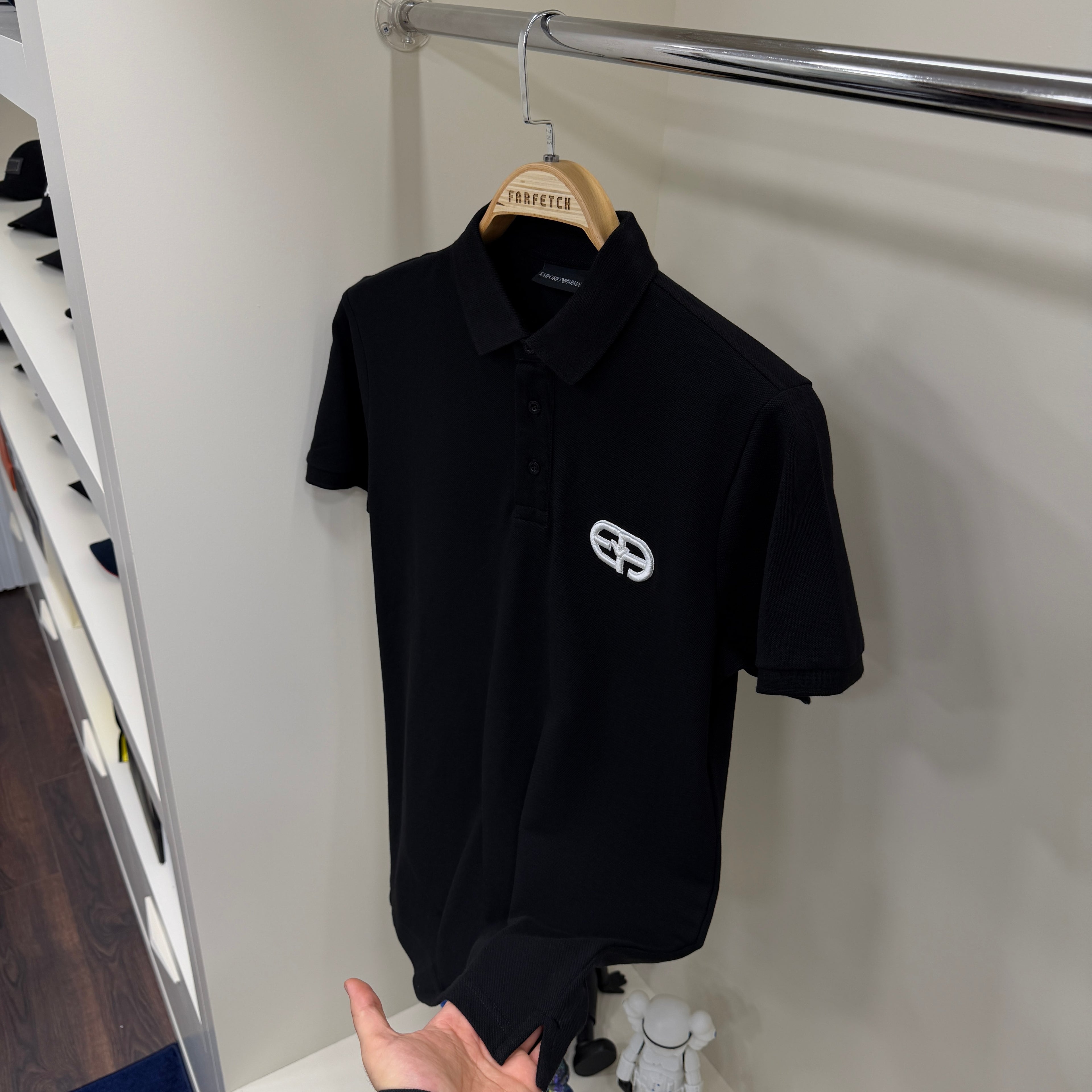 Emporio Armanı  Siyah Polo Yaka Tshirt
