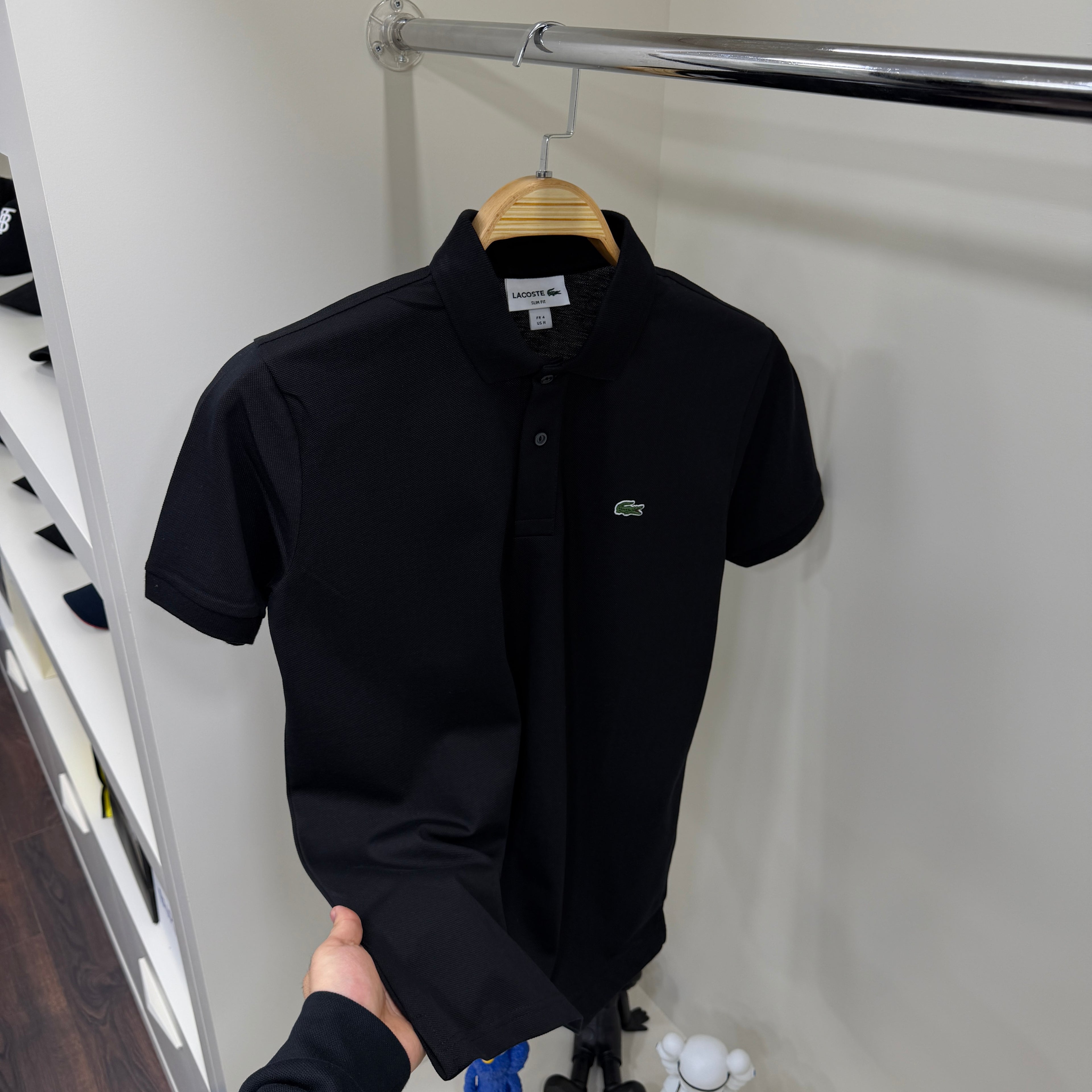 Lacoste  Logo Siyah Polo Yaka Tshirt