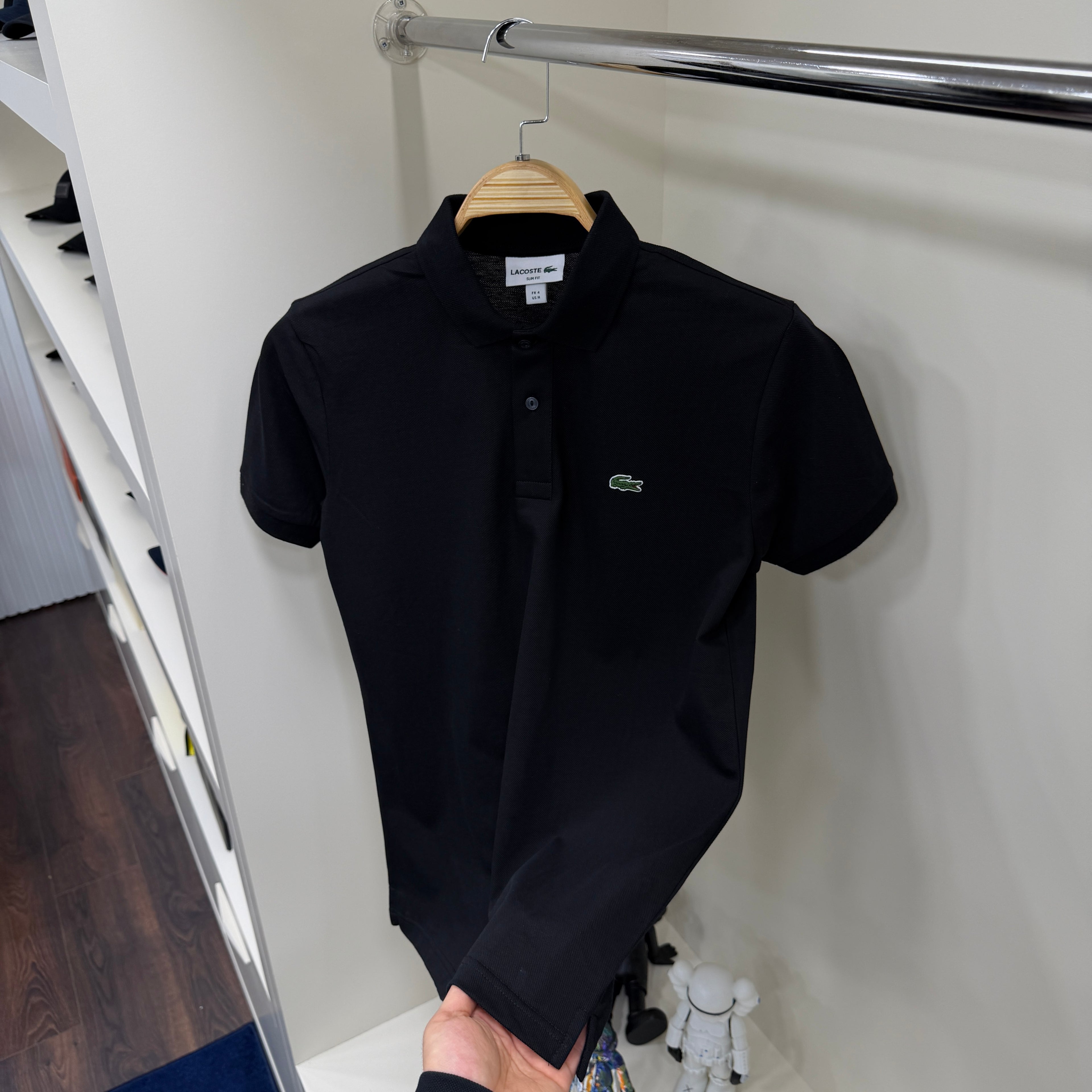 Lacoste  Logo Siyah Polo Yaka Tshirt