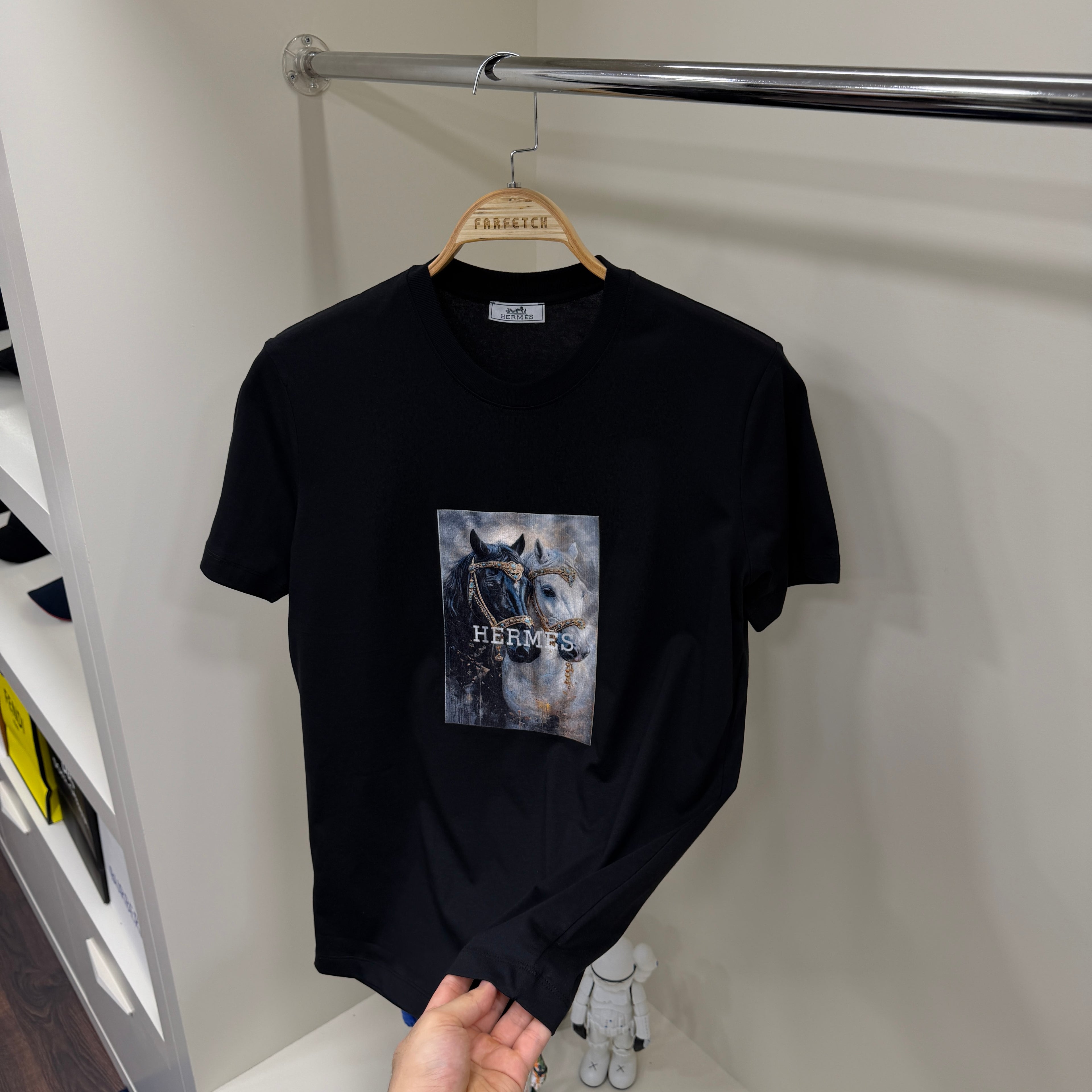 Hermes Siyah T-Shirt
