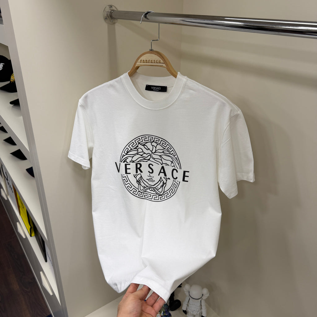 Versace Premıum Beyaz Baskı T-Shirt