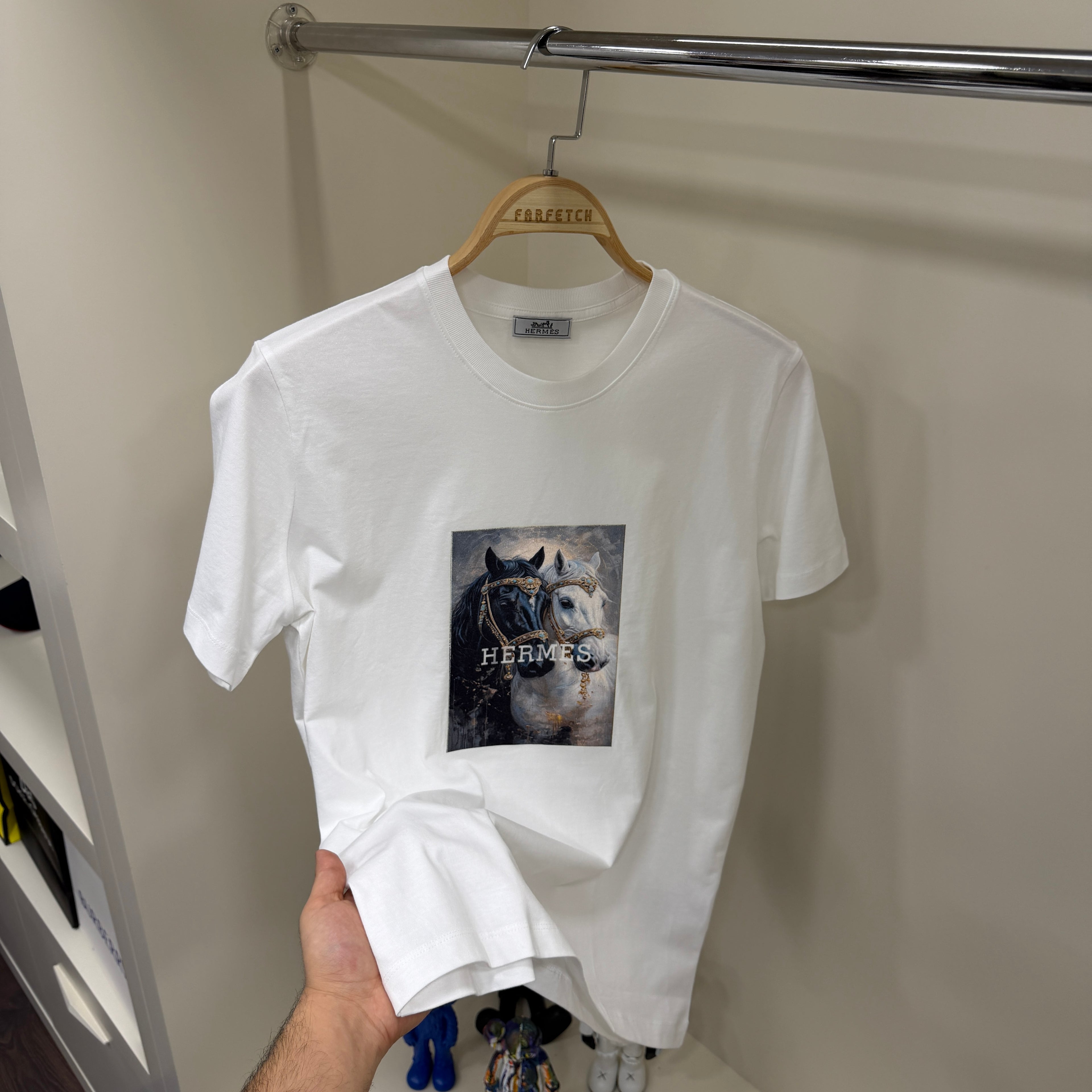 Hermes  Beyaz T-Shirt