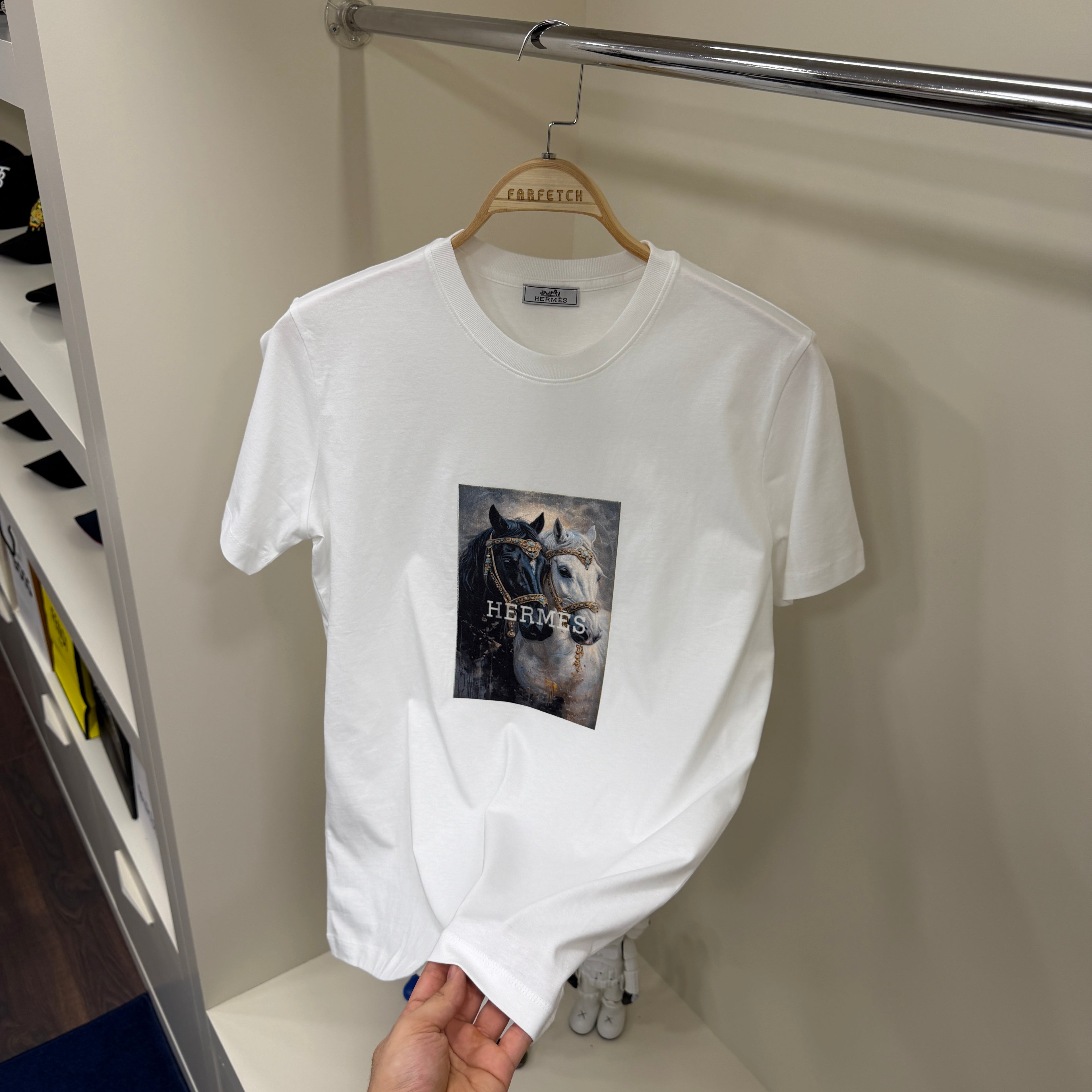 Hermes  Beyaz T-Shirt