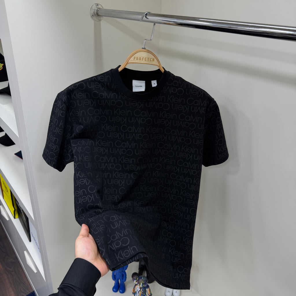 Calvin Klein Full Baskı Siyah  T-Shirt