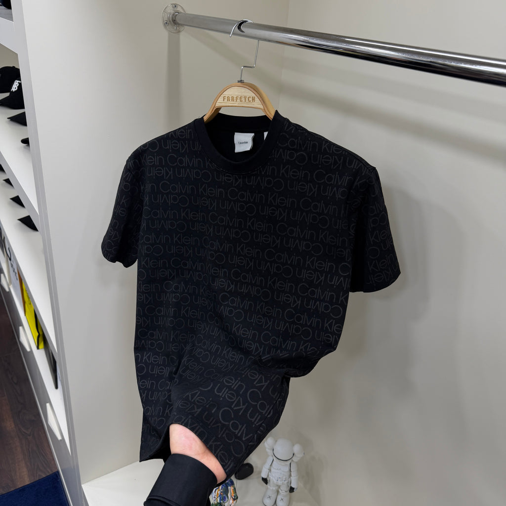 Calvin Klein Full Baskı Siyah  T-Shirt