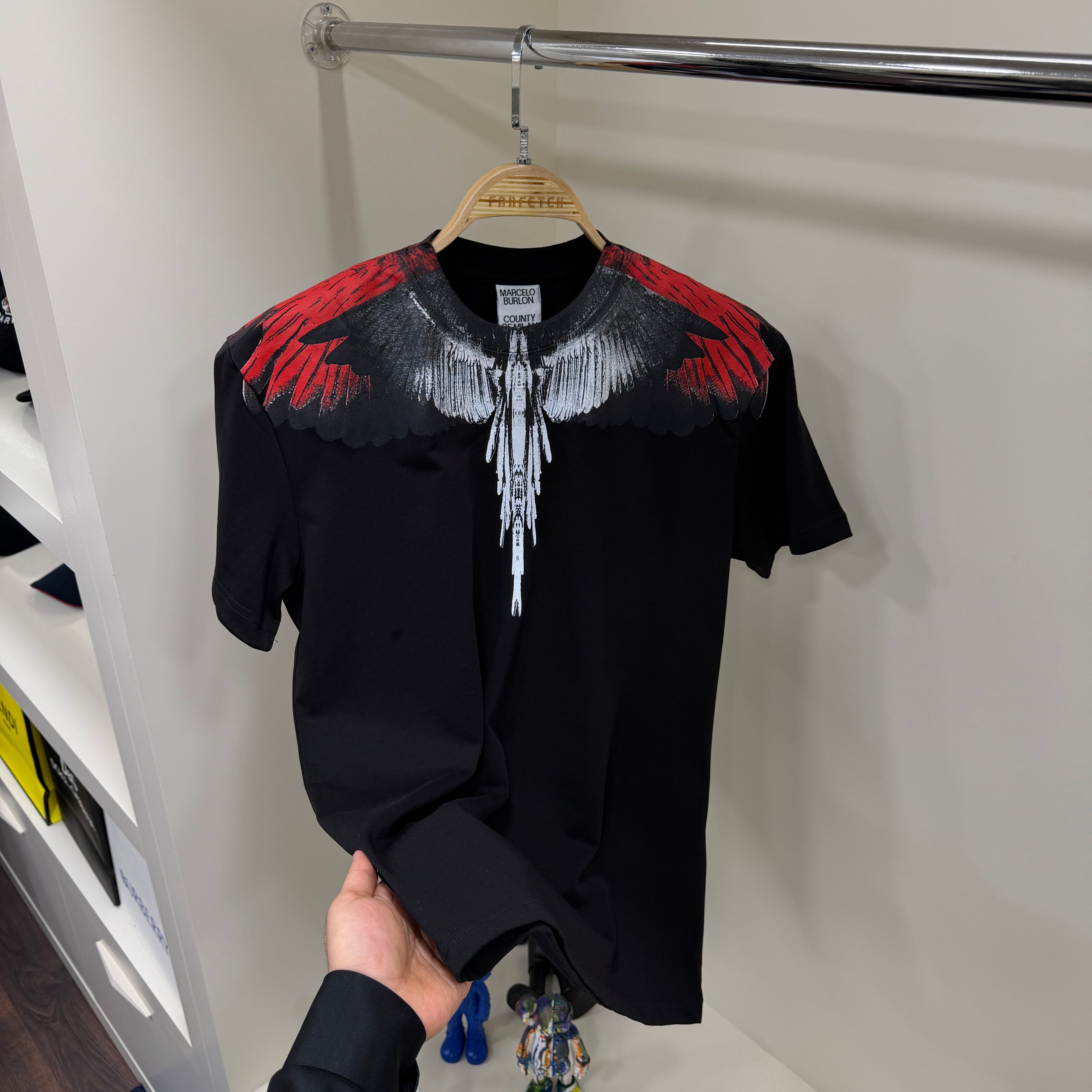Marcelo Burlon Baskı Siyah  T-Shirt