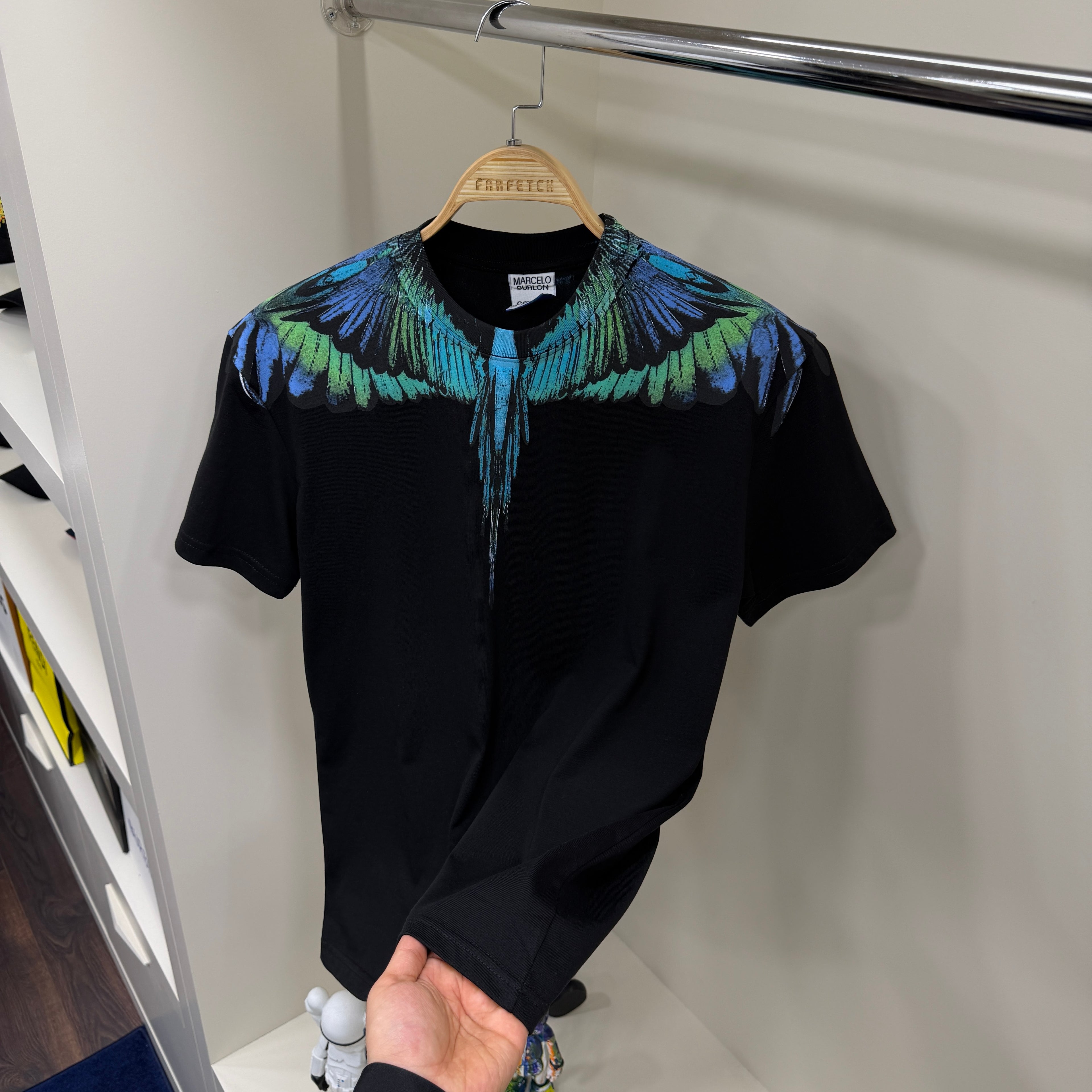 Marcelo Burlon Baskı Siyah  T-Shirt
