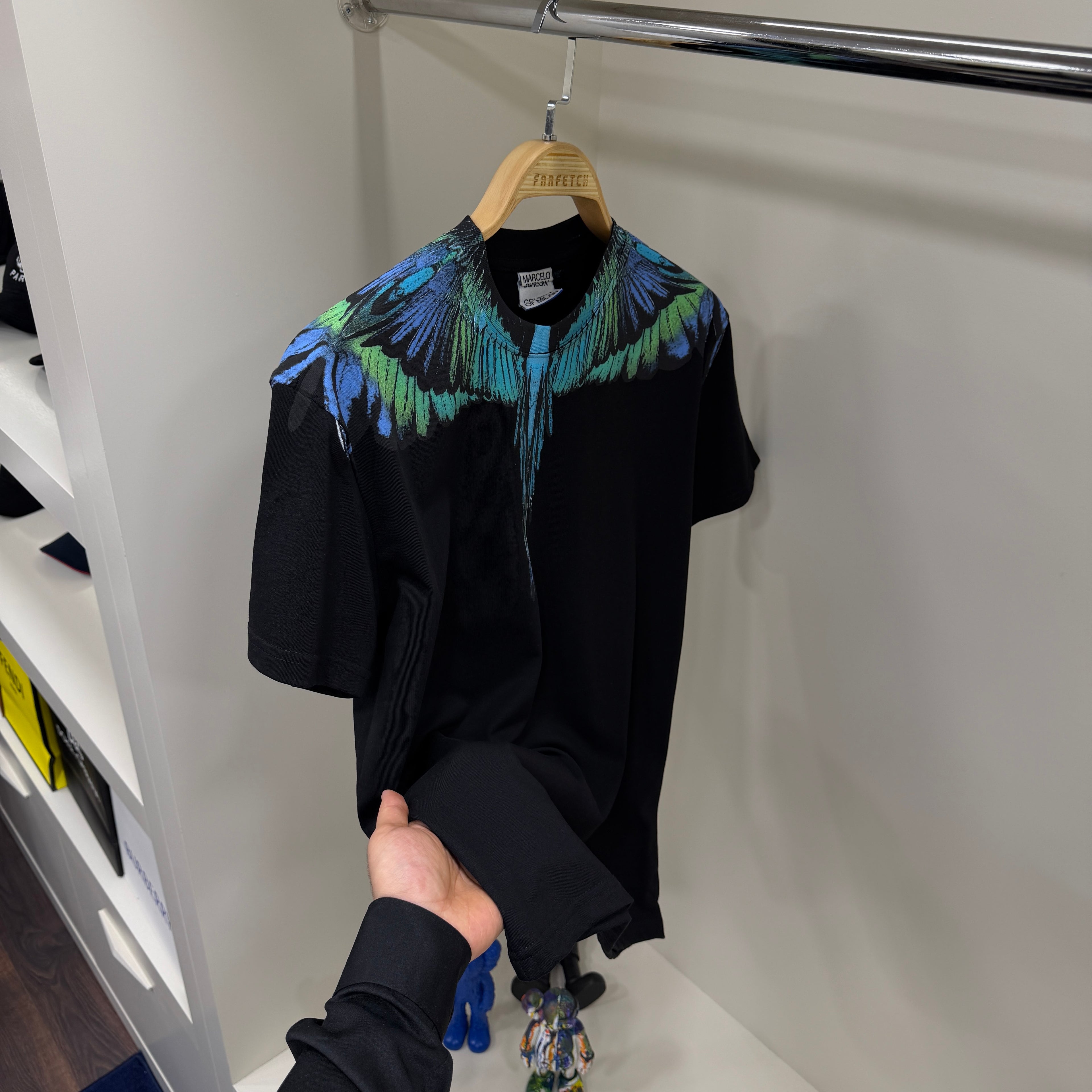Marcelo Burlon Baskı Siyah  T-Shirt