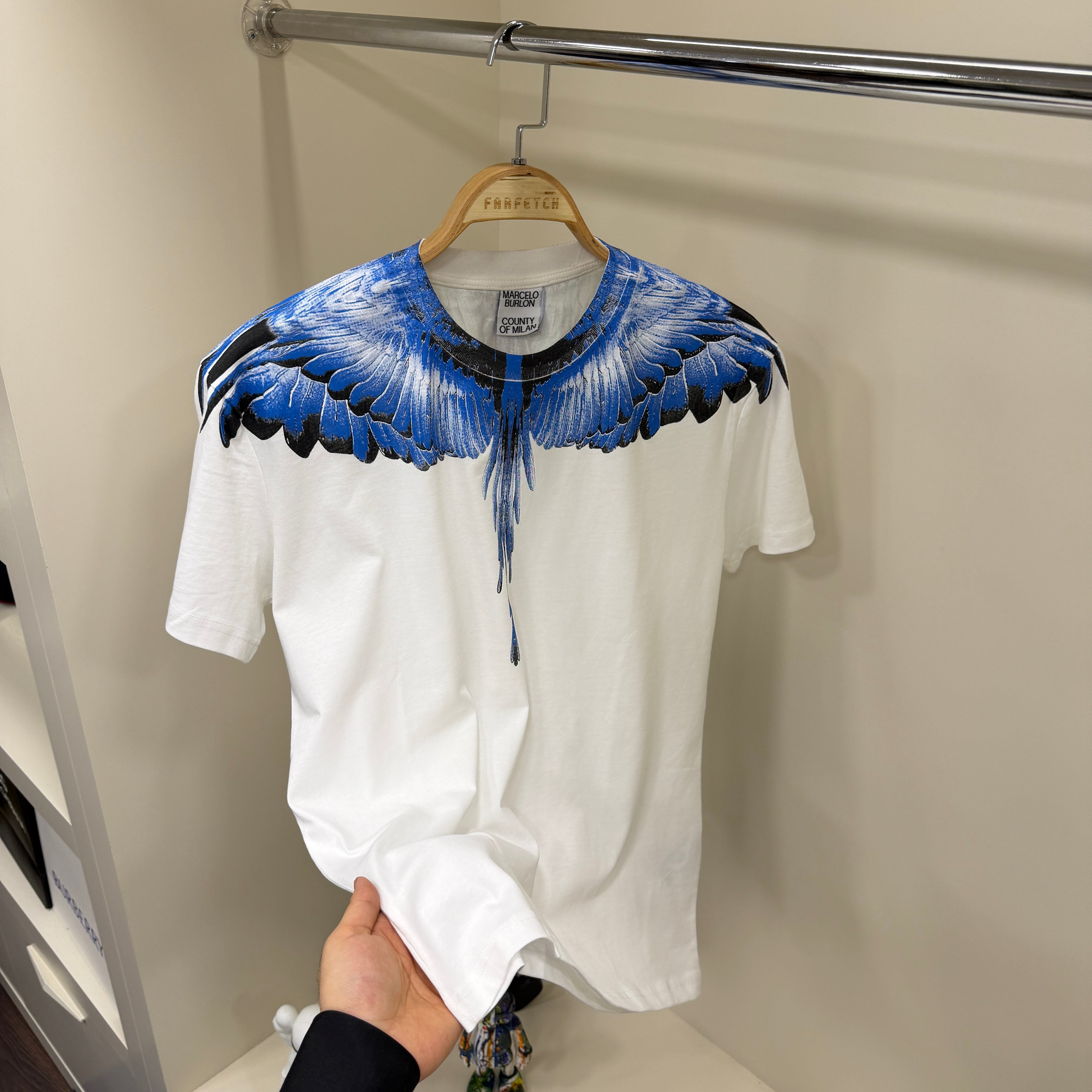 Marcelo Burlon Baskı  Beyaz T-Shirt