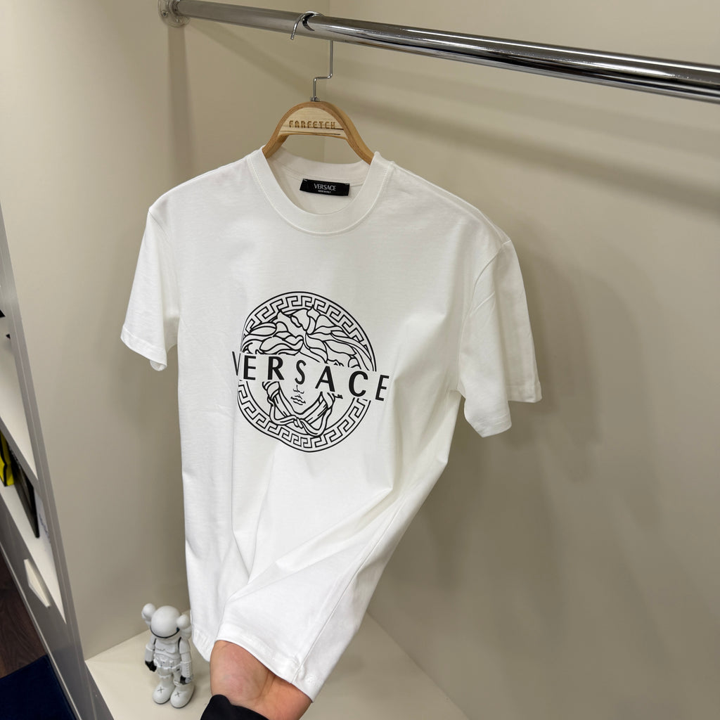 Versace  Baskı Beyaz T-Shirt