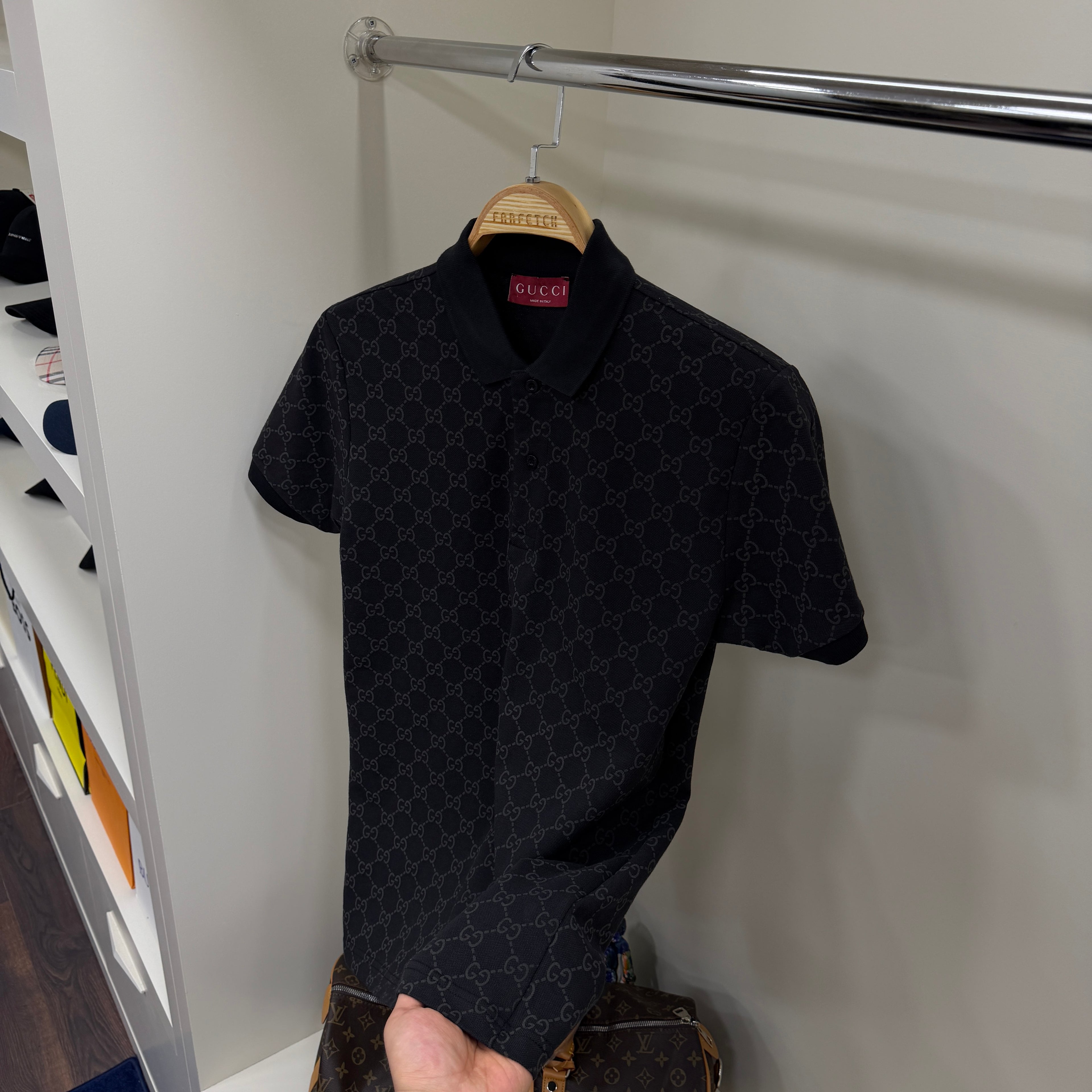 Gucci Siyah Polo Yaka Tshirt