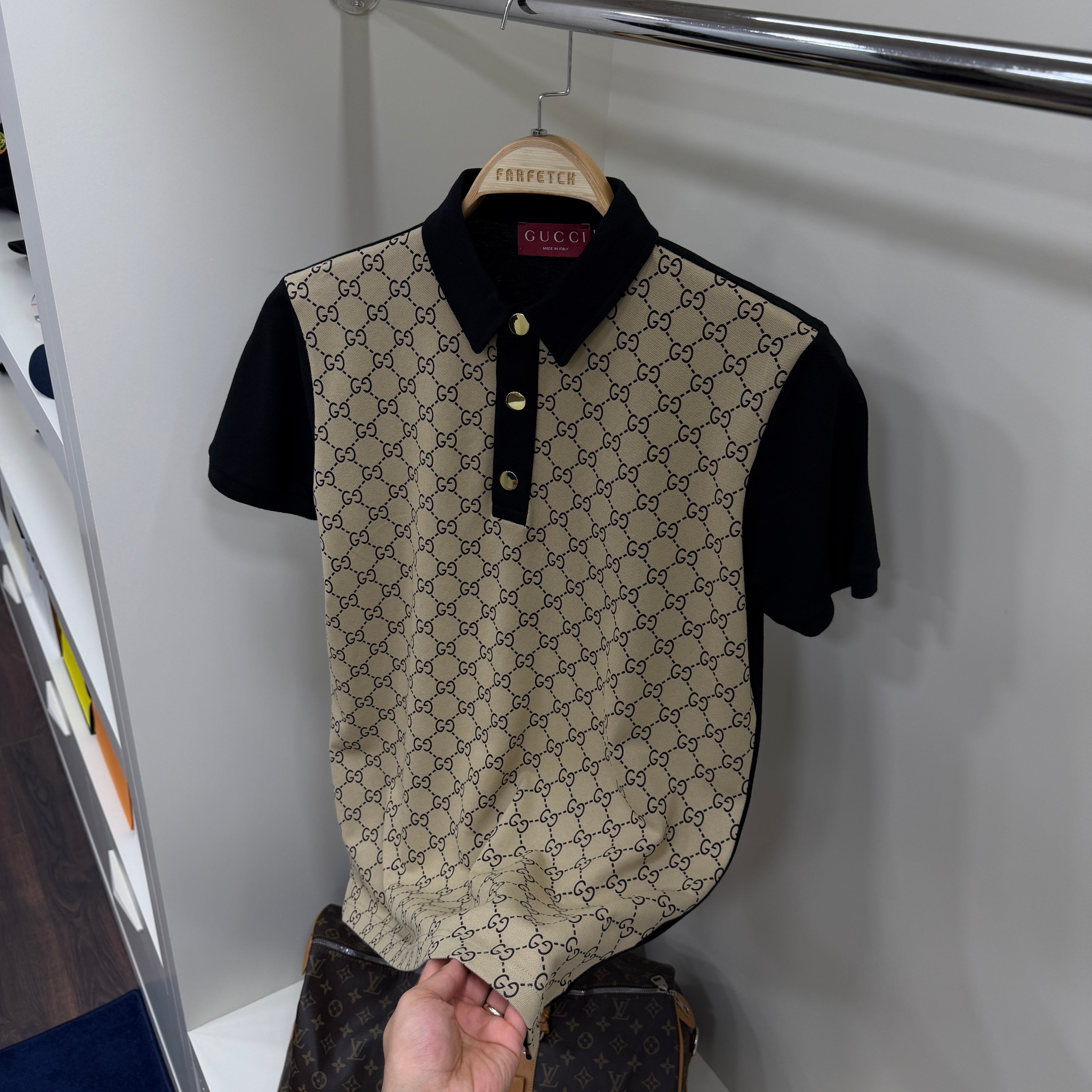 Gucci Siyah  Polo Yaka Tshirt