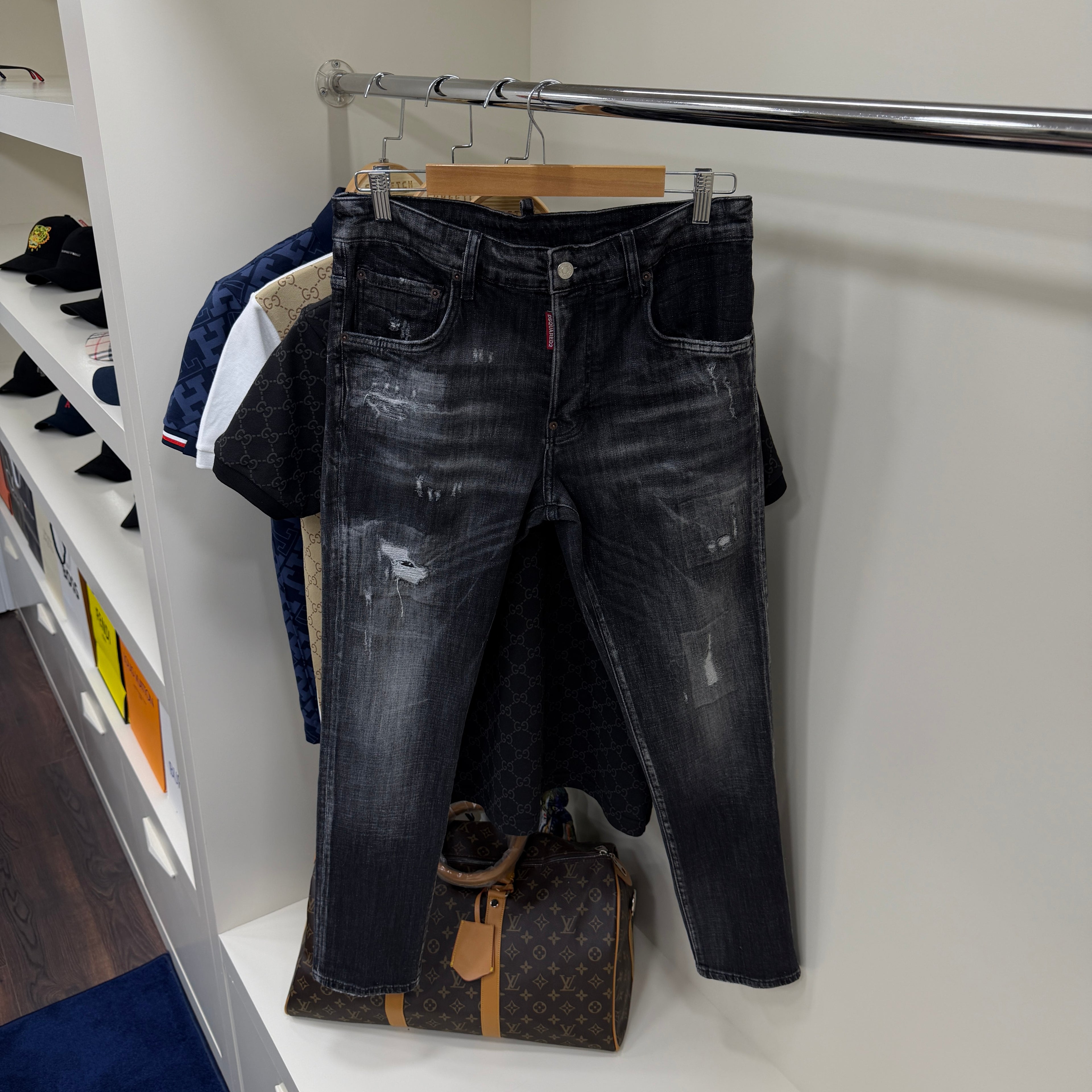 Dsquared Siyah Kot Pantolon
