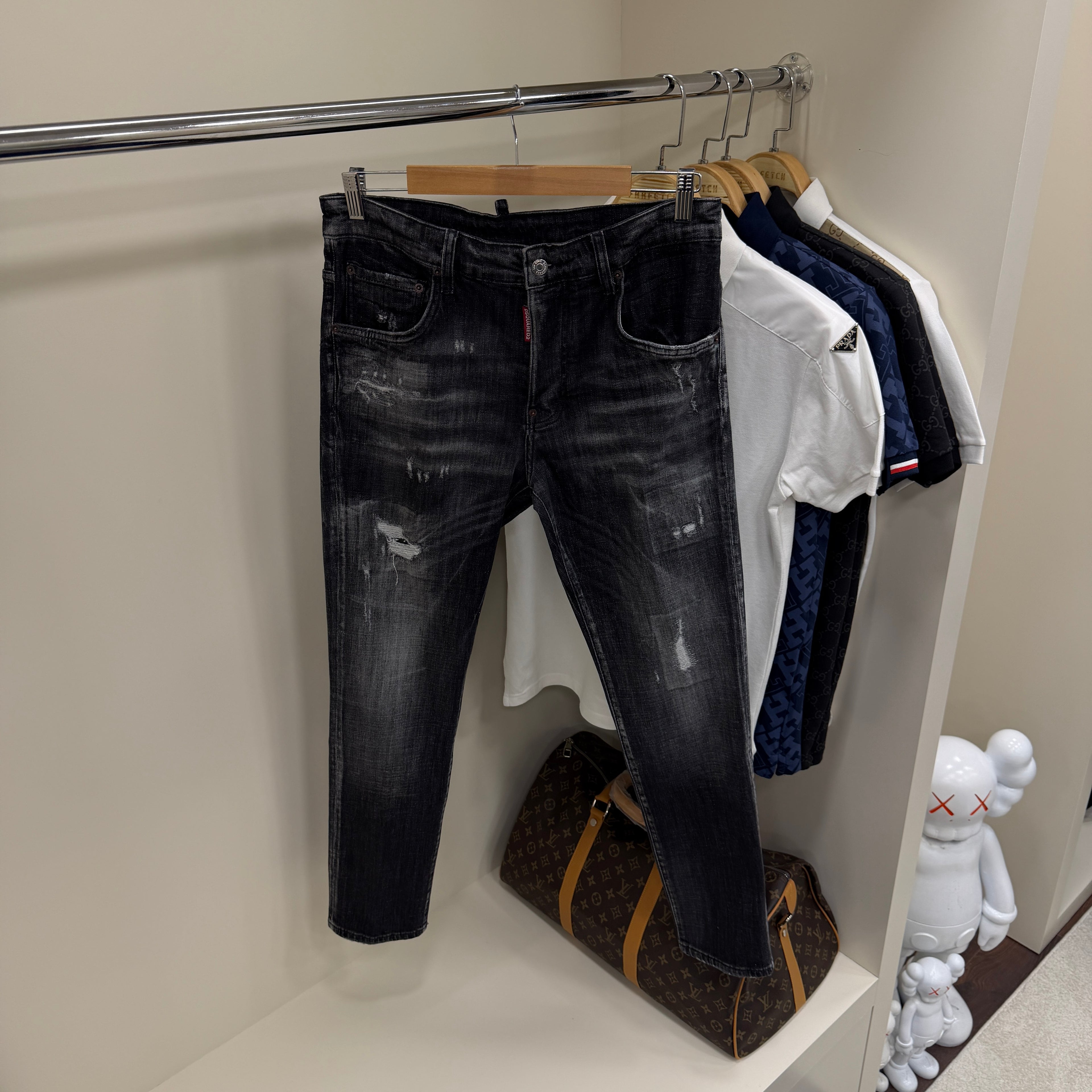 Dsquared Siyah Kot Pantolon