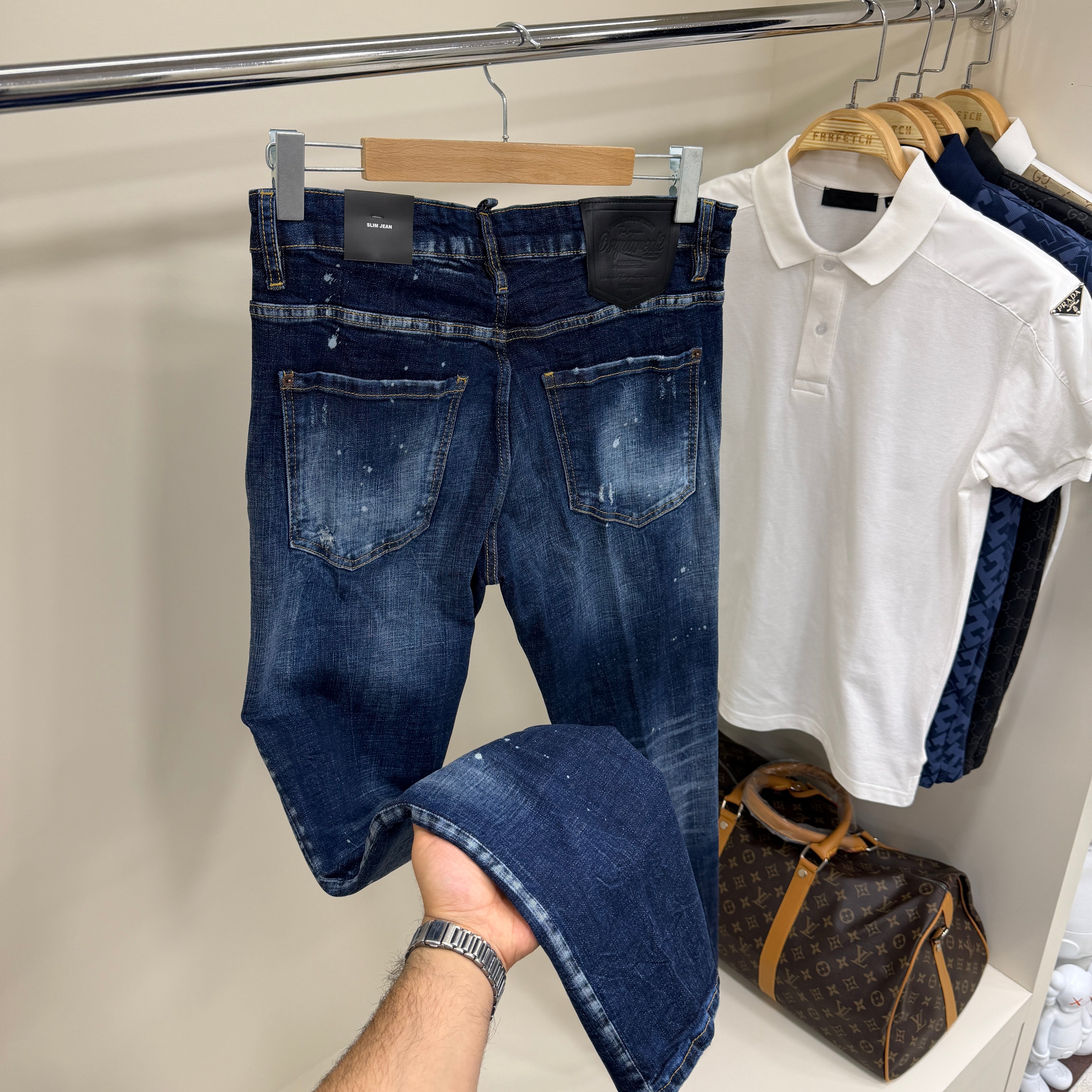 Dsquared Mavi  Kot Pantolon
