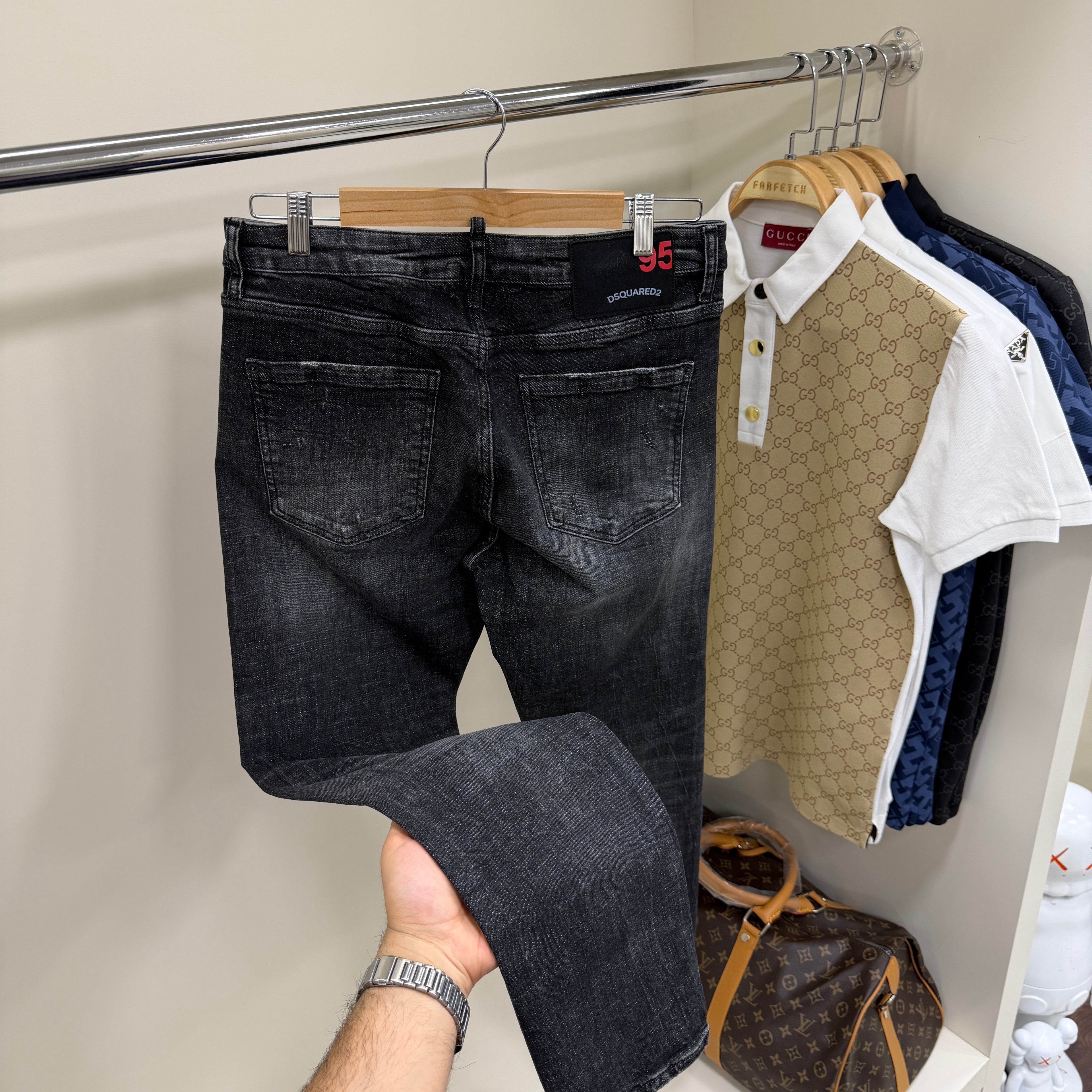 Dsquared  Siyah Kot Pantolon