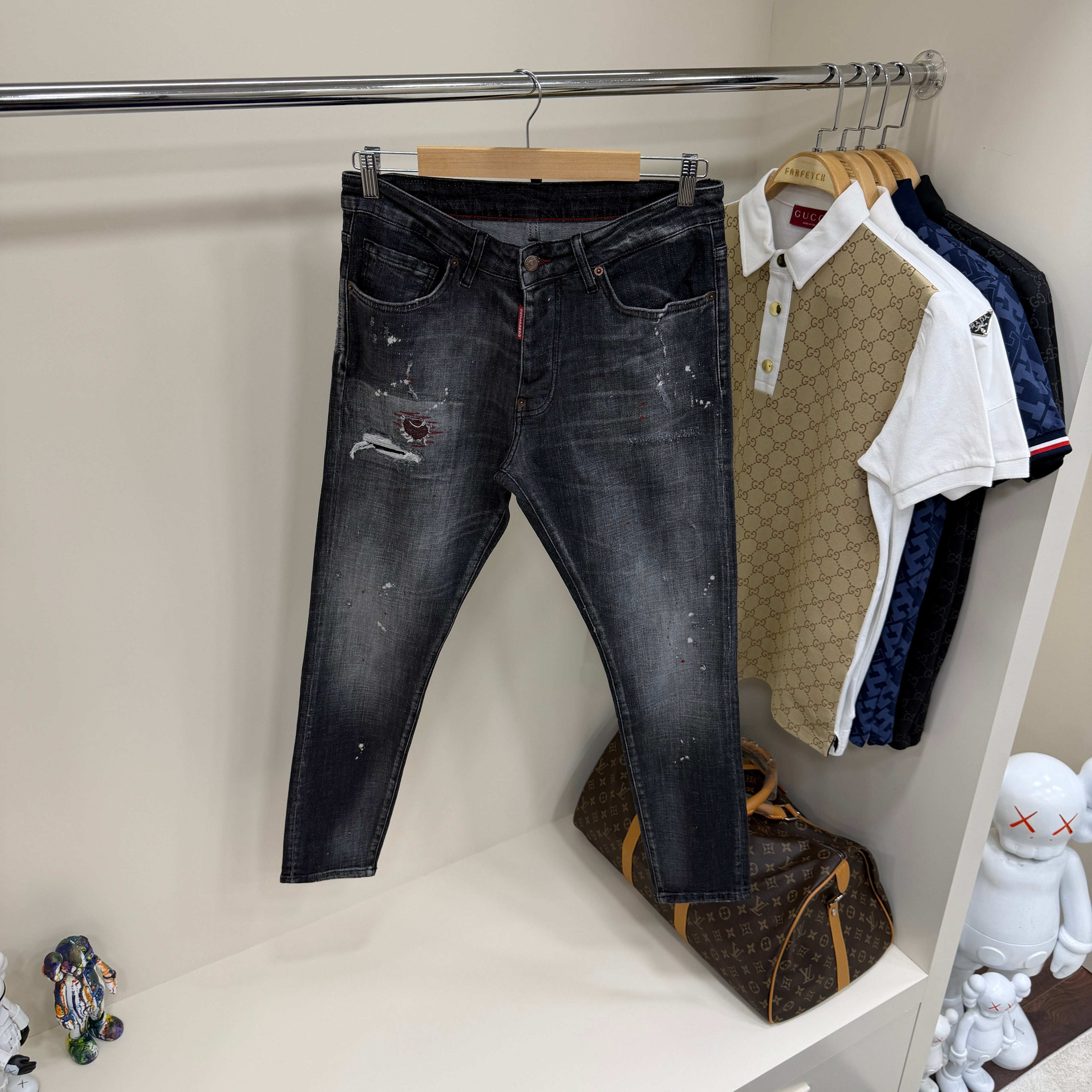 Dsquared Siyah Kot Pantolon