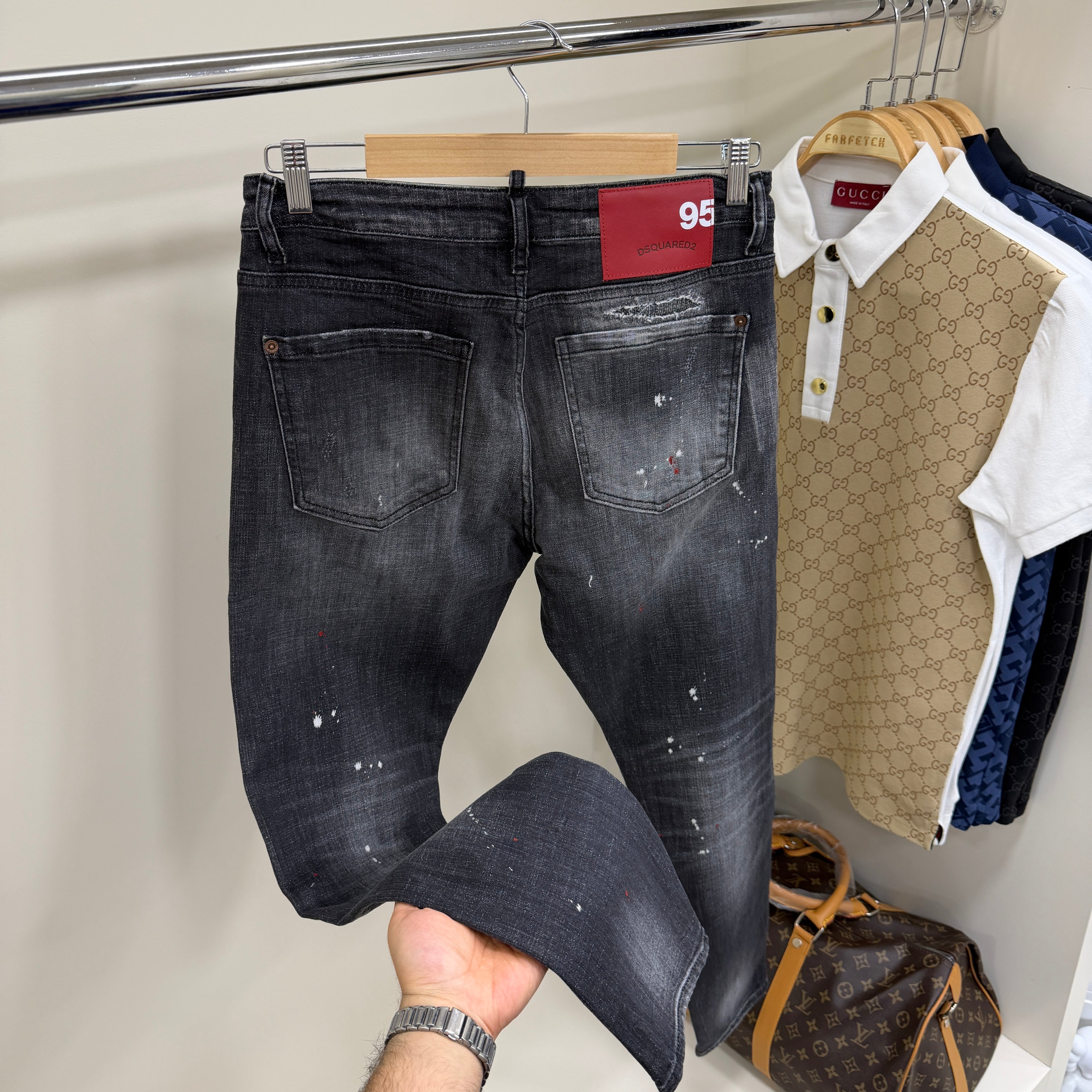 Dsquared Siyah Kot Pantolon