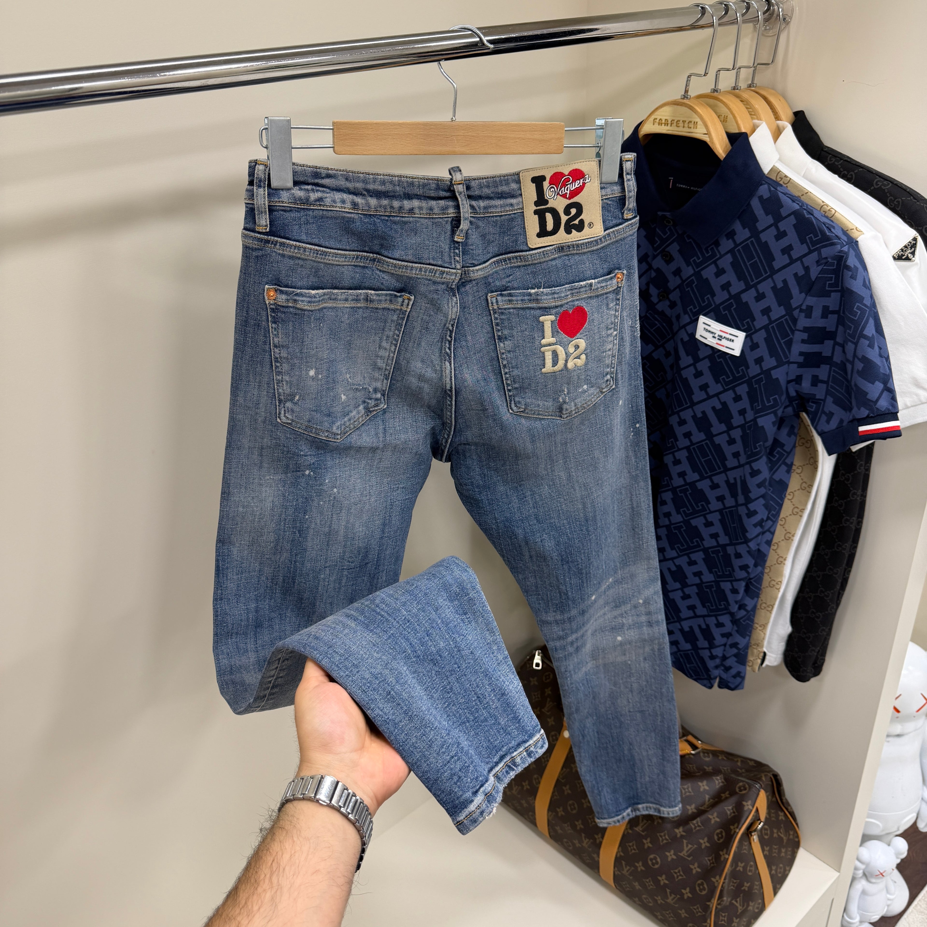 Dsquared Mavi  Kot Pantolon