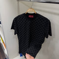 Gucci Full Baskı Siyah T-Shirt