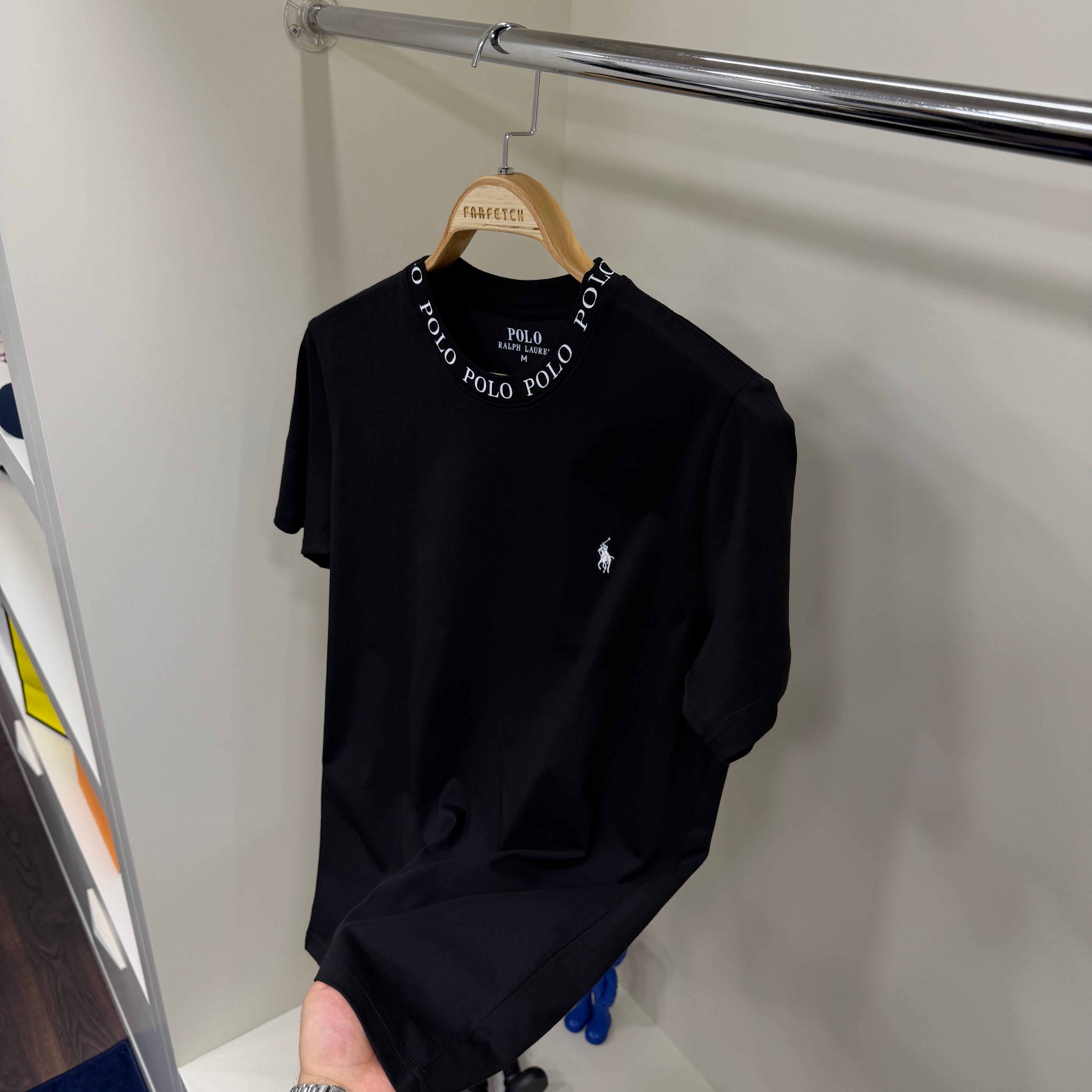 Polo Ralph Lauren Yaka Detay T-Shirt Siyah