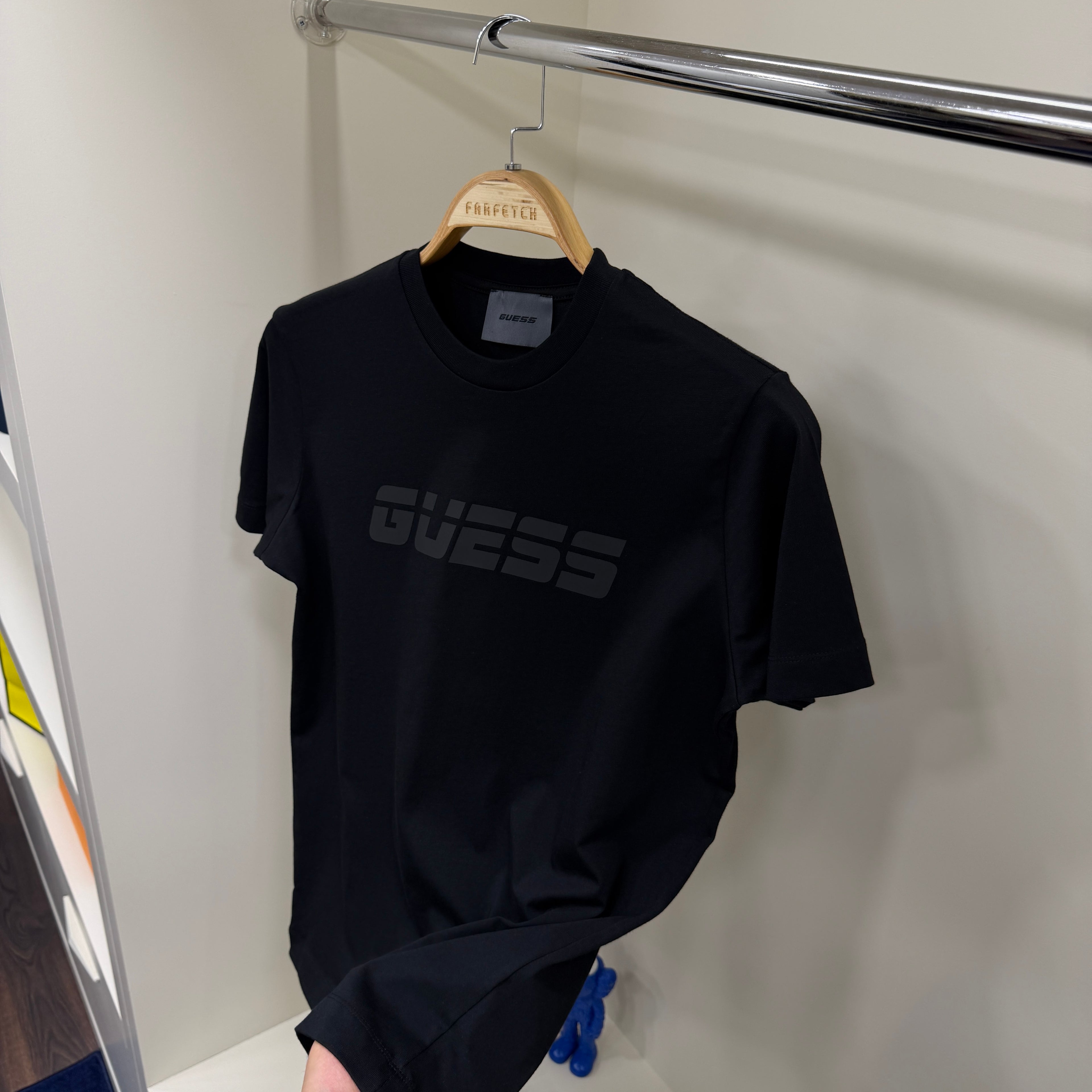 Guess Baskı  Siyah T-Shirt