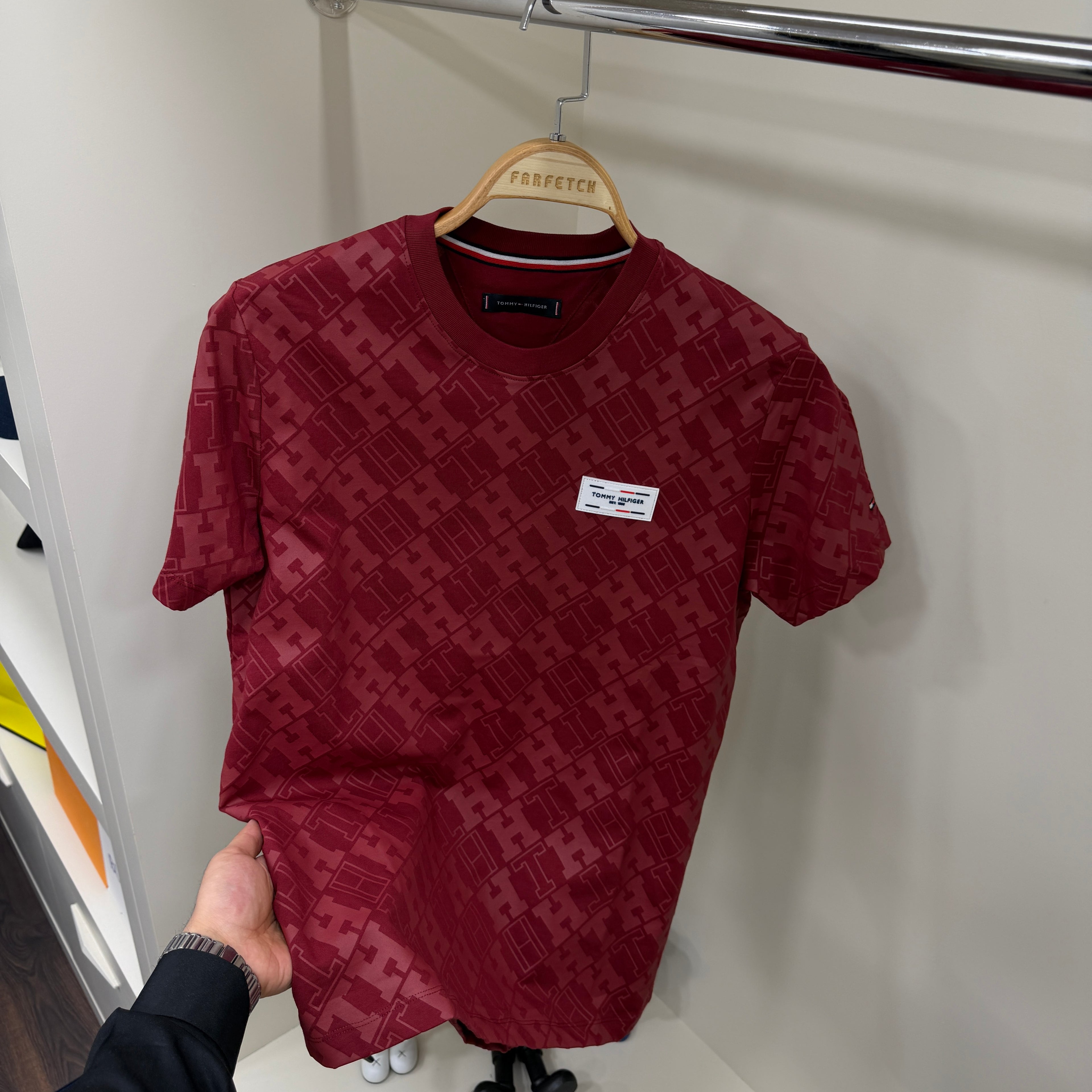 Tommy Hilfiger Full Baskı Logo T-Shirt