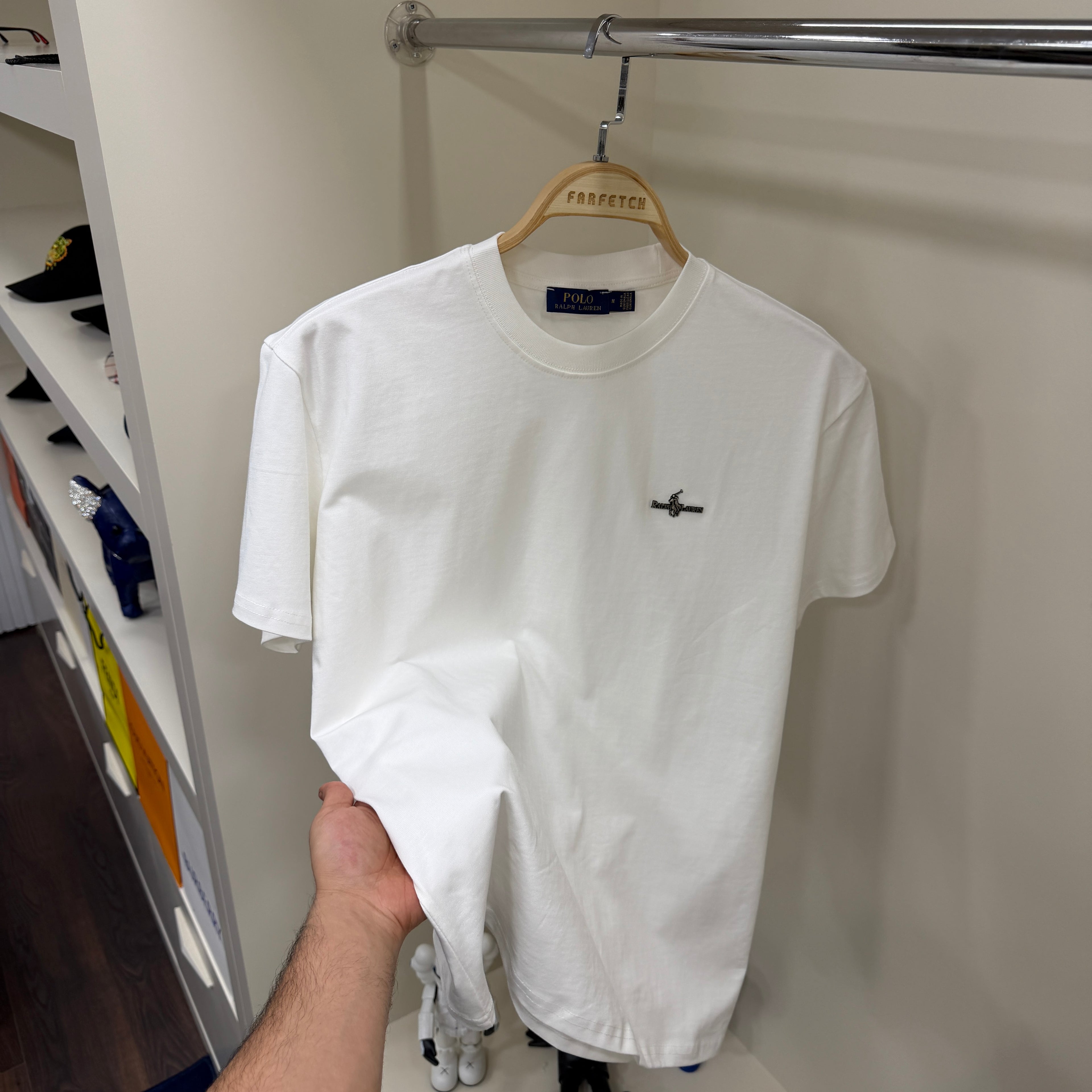 Polo Ralph Lauren Demir Yazı Beyaz T-Shirt