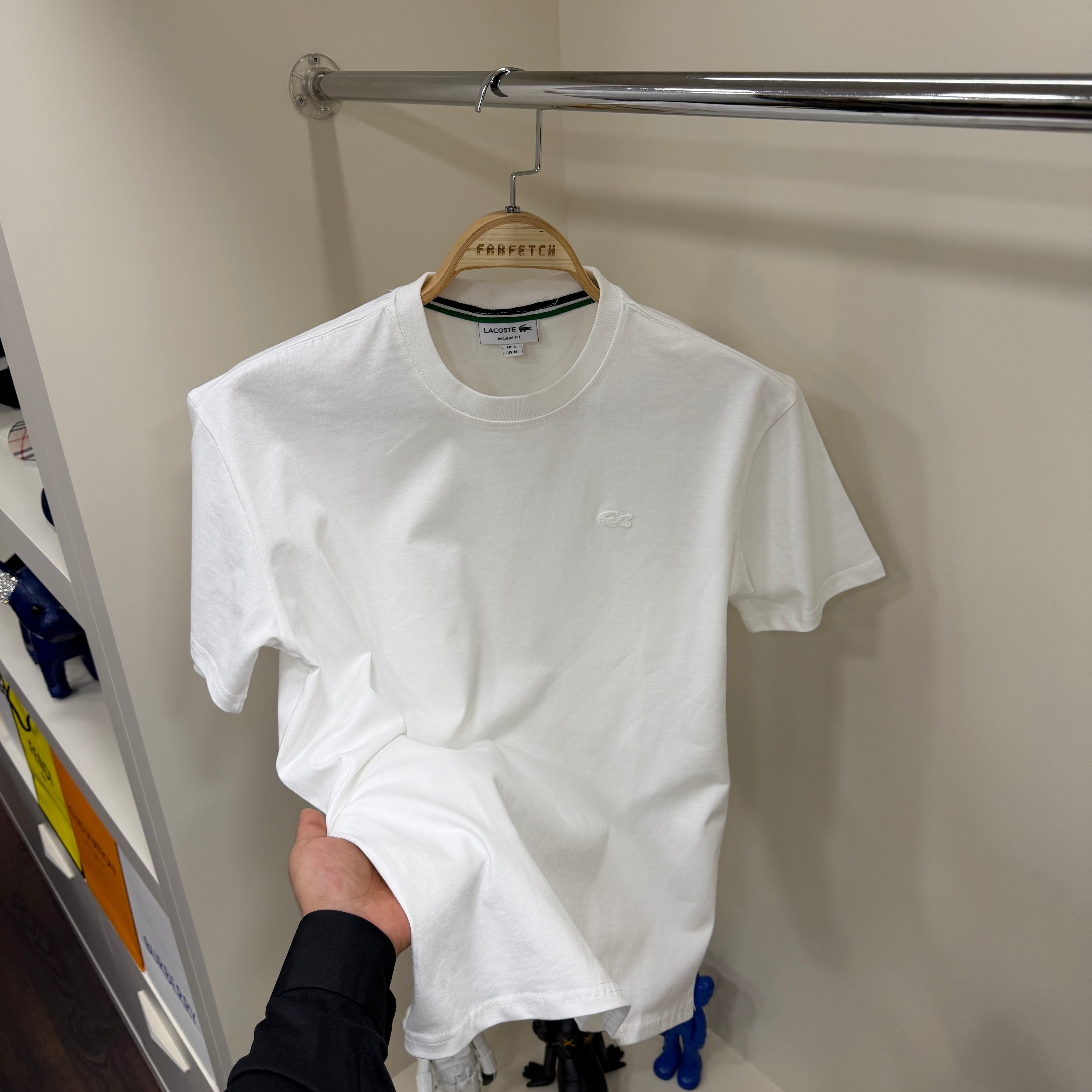 Lacoste Beyaz Amblem T-Shirt