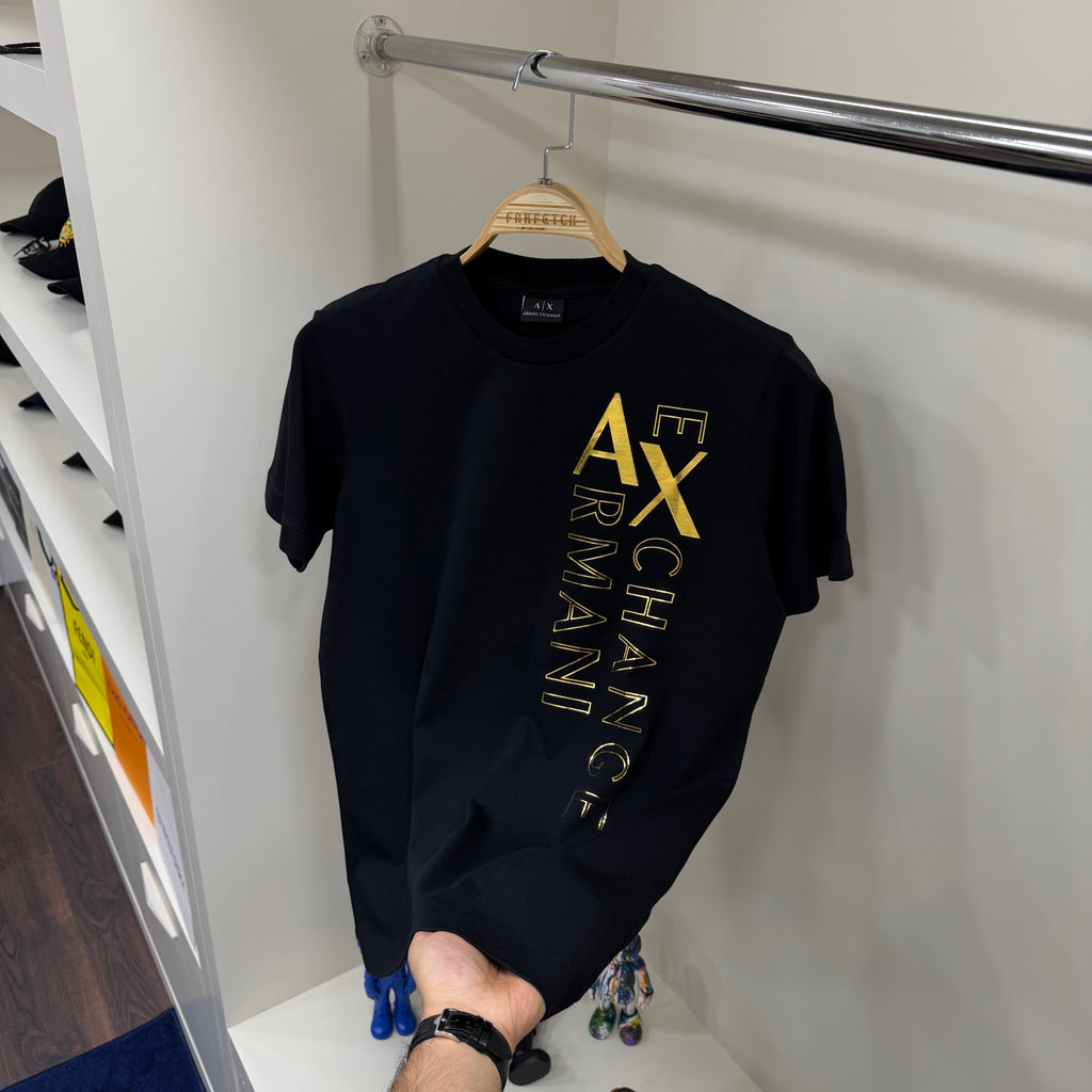 Armani Exchange Gold Siyah T-Shirt