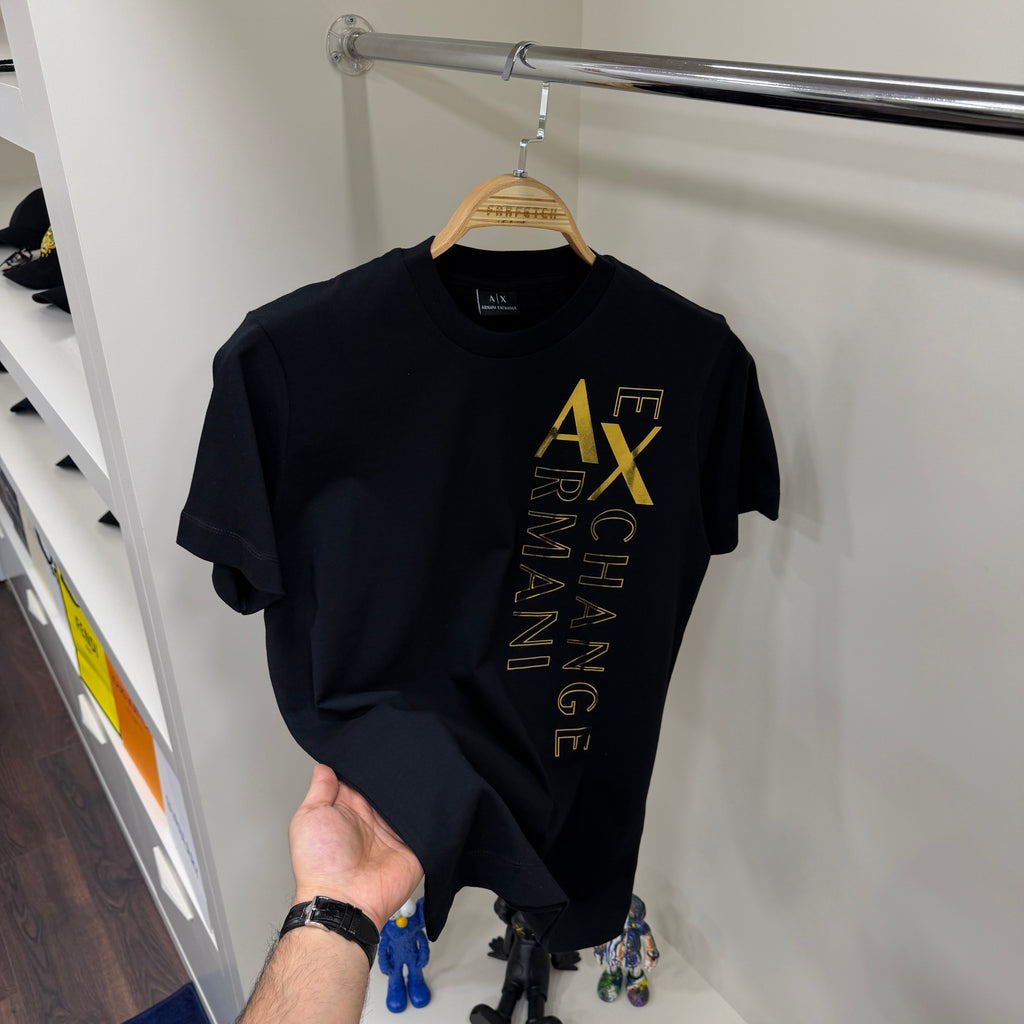 Armani Exchange Gold Siyah T-Shirt